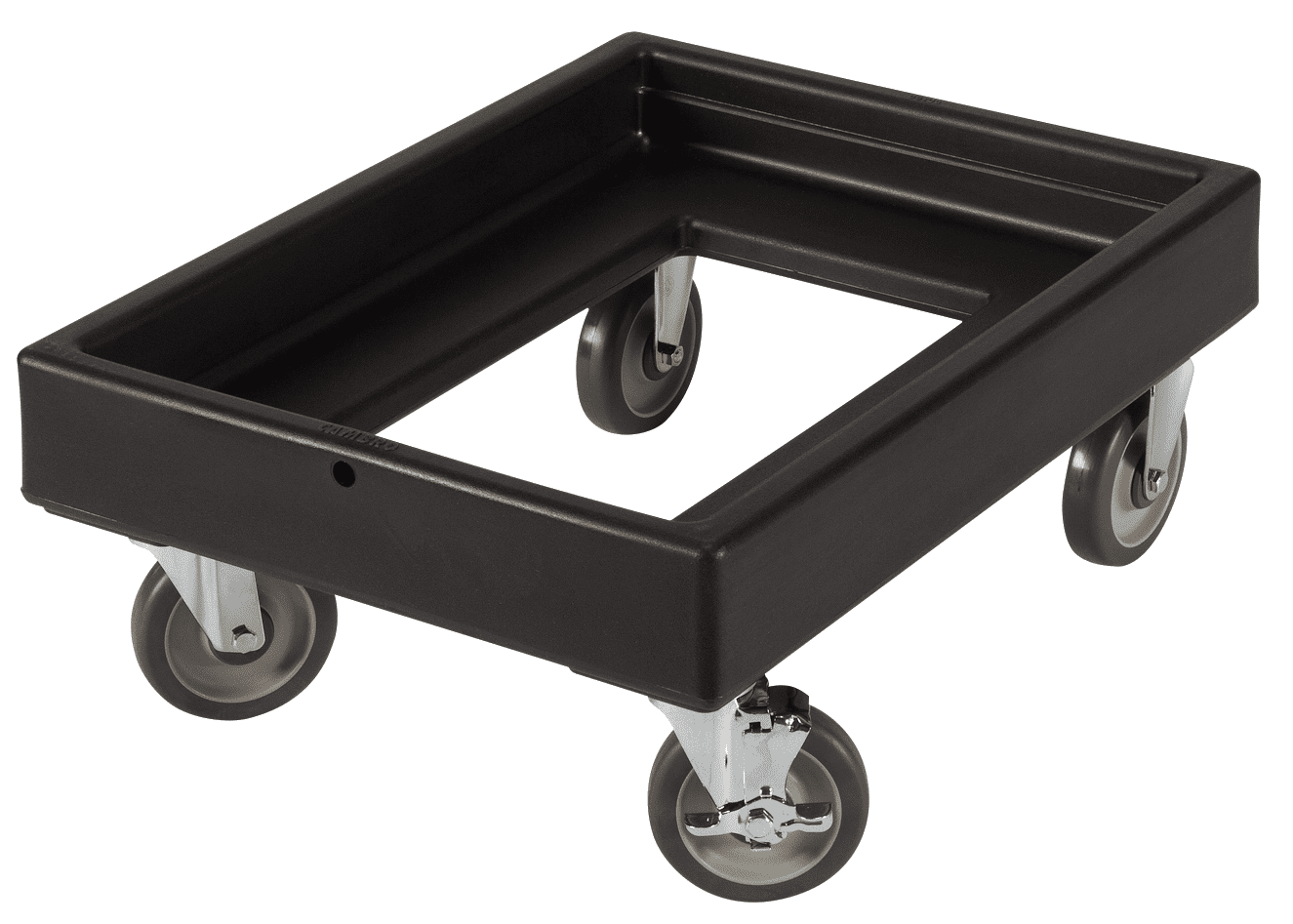 Black Polyethylene Rectangular Food Box Dolly