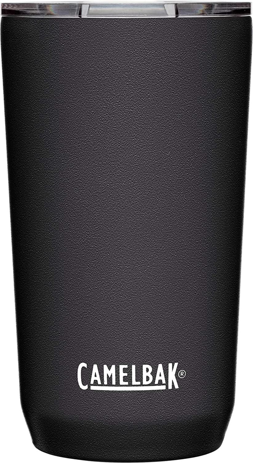 Black 16oz Insulated Stainless Steel Travel Tumbler with Tri-Mode Lid