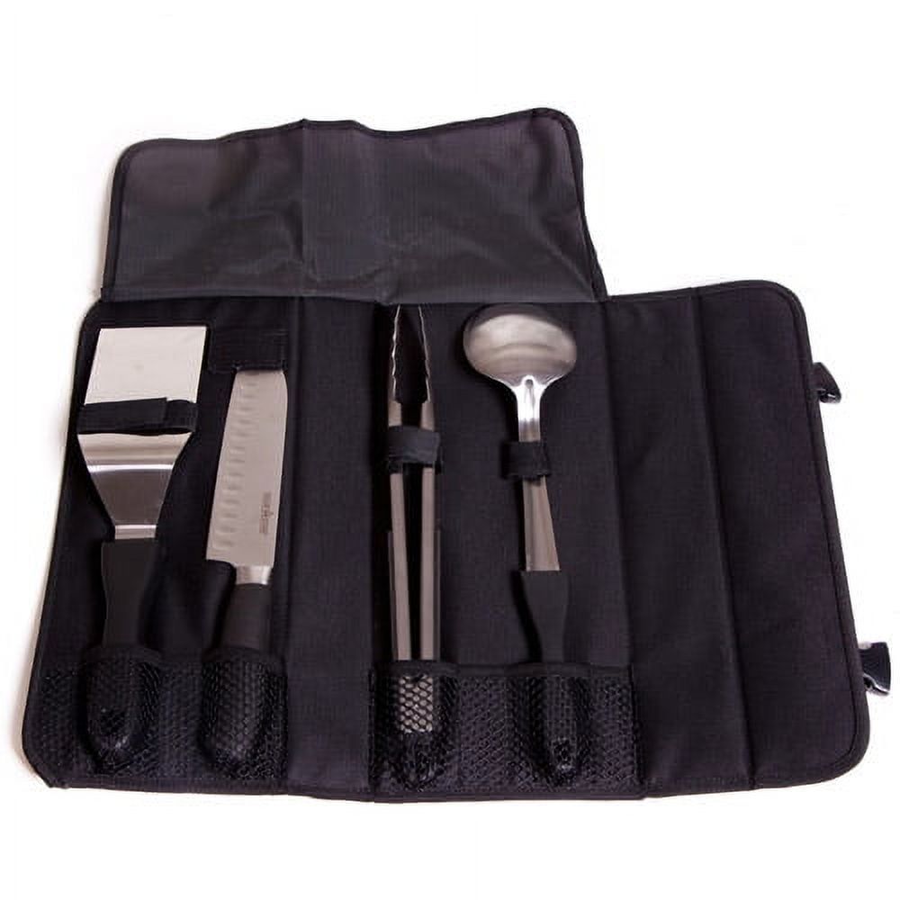 Stainless Steel 5-Piece Outdoor Chef Set with Carry Case