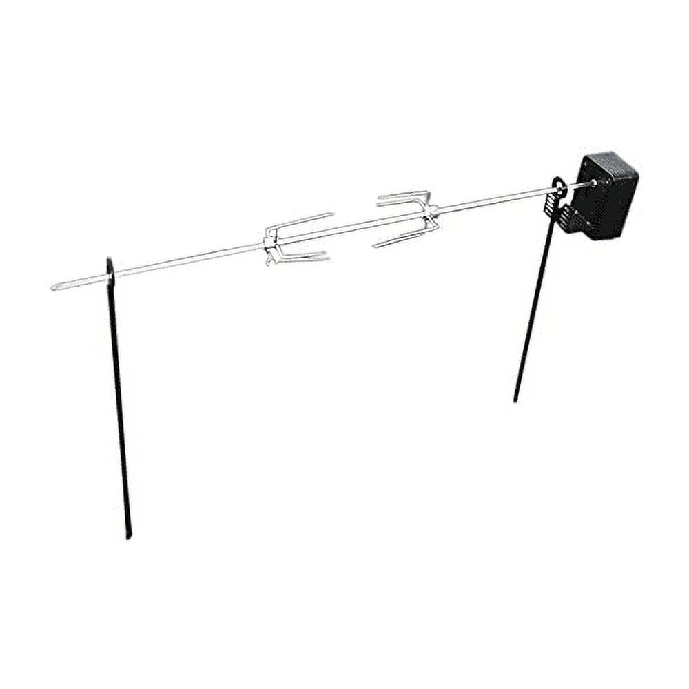 Portable Polished Steel Outdoor Rotisserie with Motor