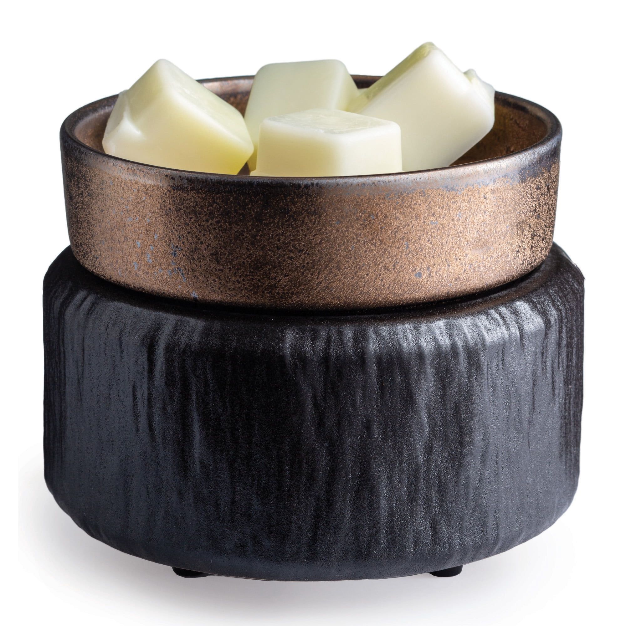 Primitive Black and Bronze 2-in-1 Candle and Wax Warmer