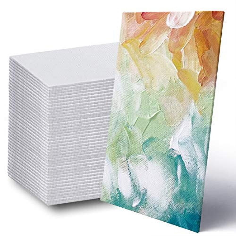 42 Pack 5x7 Inch Pre-Primed Cotton Canvas Boards