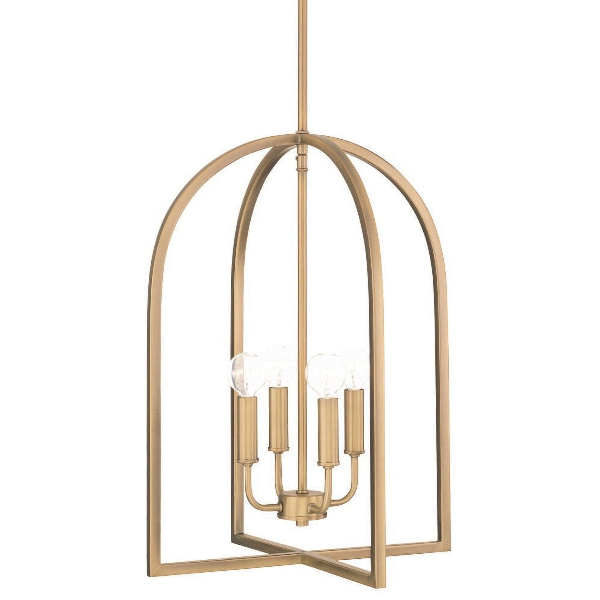 Lawson Contemporary Aged Brass 4-Light Foyer Pendant