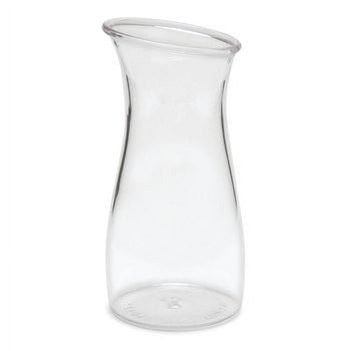 Clear Polycarbonate 22 oz Carafe with Angled Rim