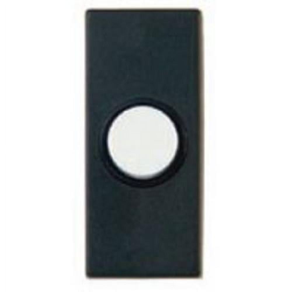 Black and White Rectangular Wired Doorbell Push Button