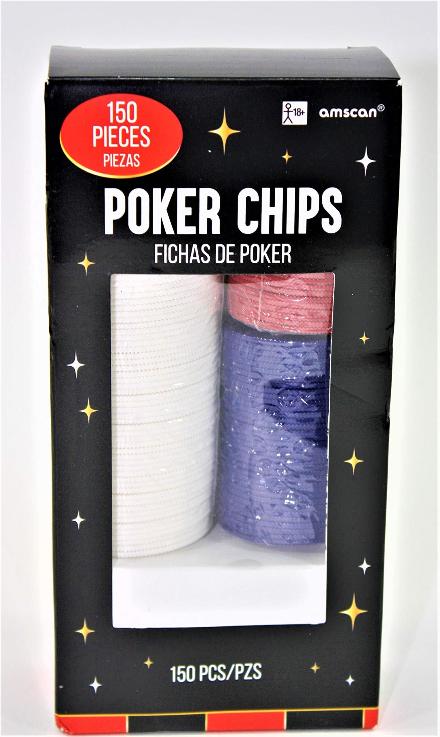 Multicolor Plastic Poker Chip Set for Casino Games