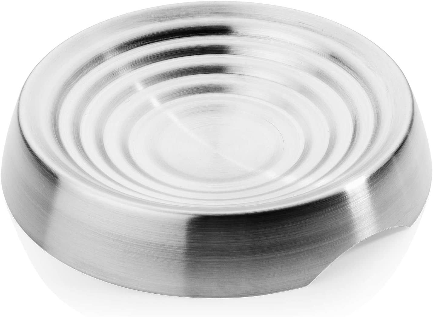 Stainless Steel Non-Slip Shallow Cat Food Bowl