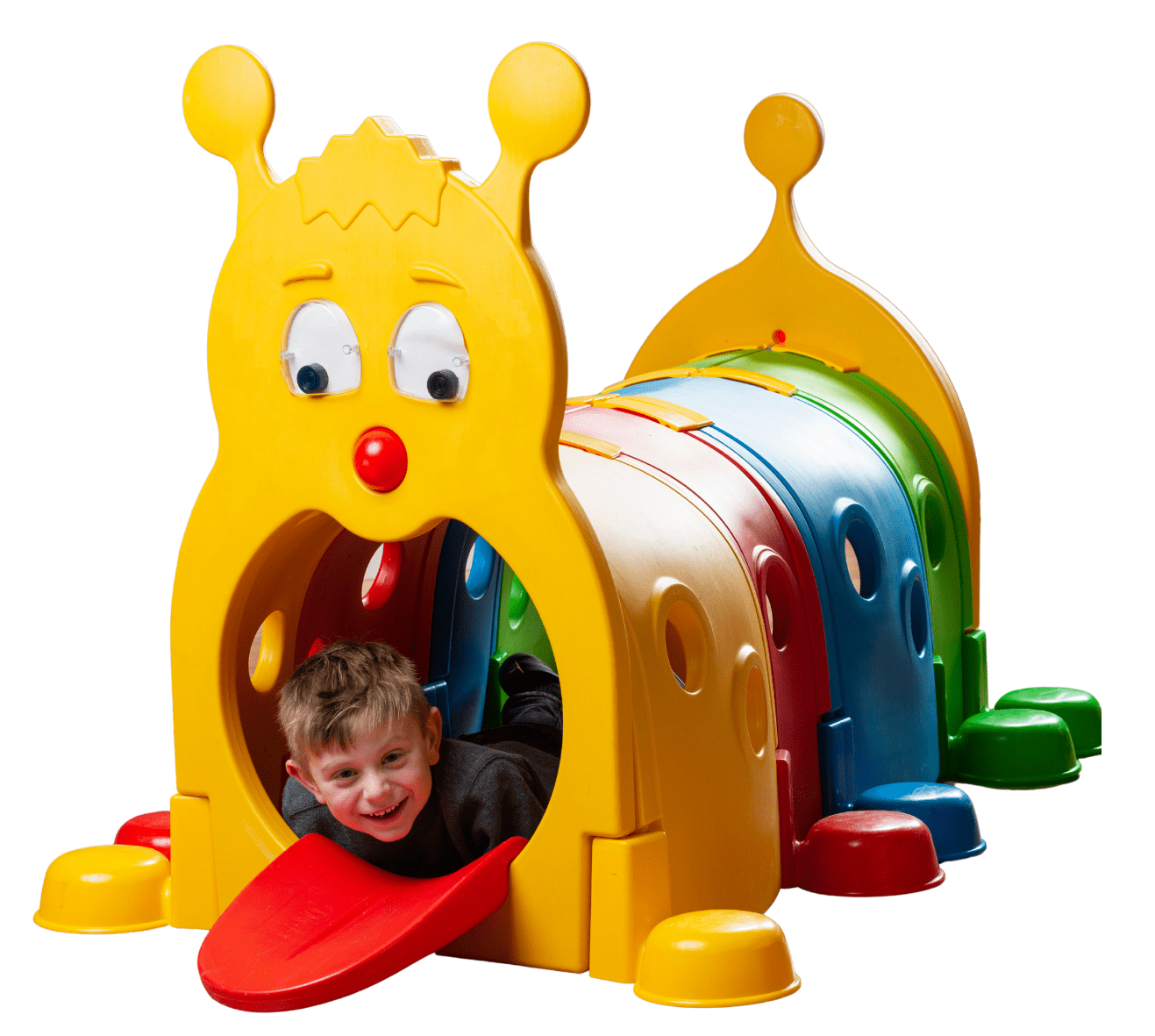 Colorful Caterpillar Climb and Crawl Play Tunnel for Kids