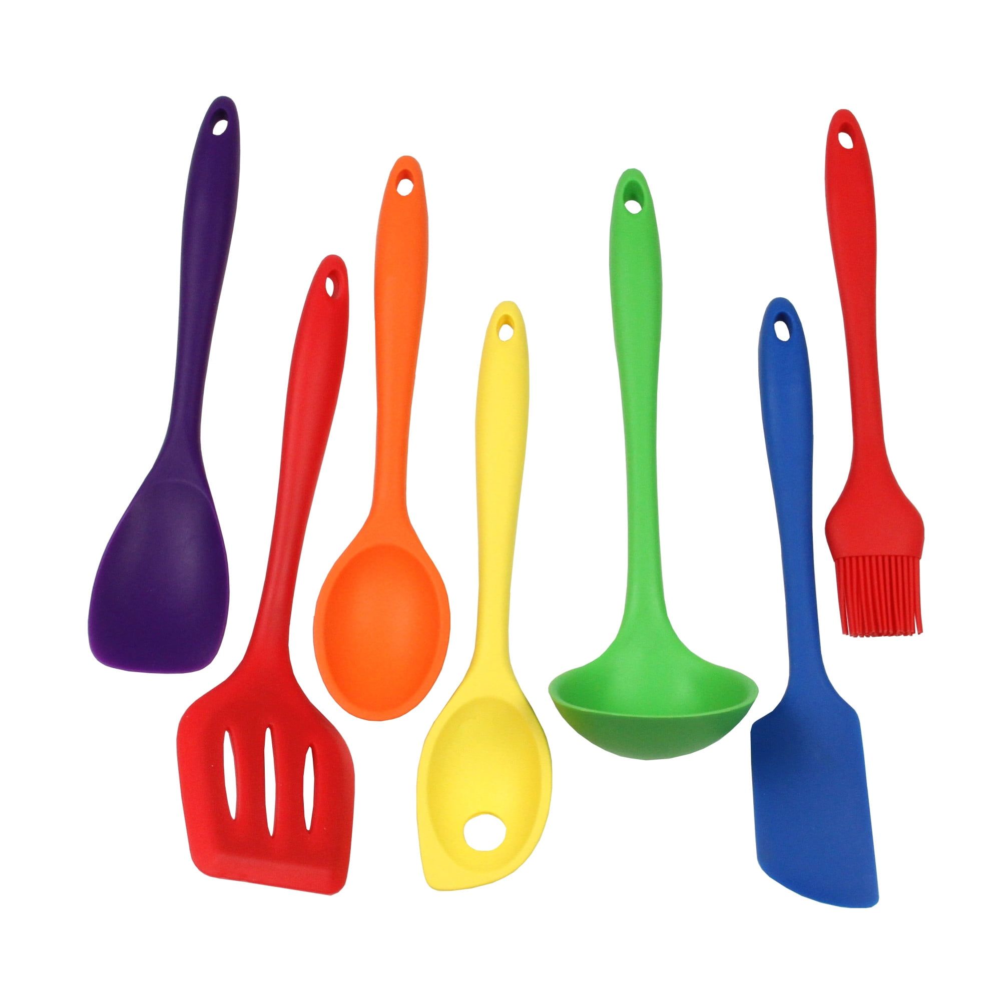 Chef Craft 7 Piece Assorted Silicone Kitchen Utensil Set