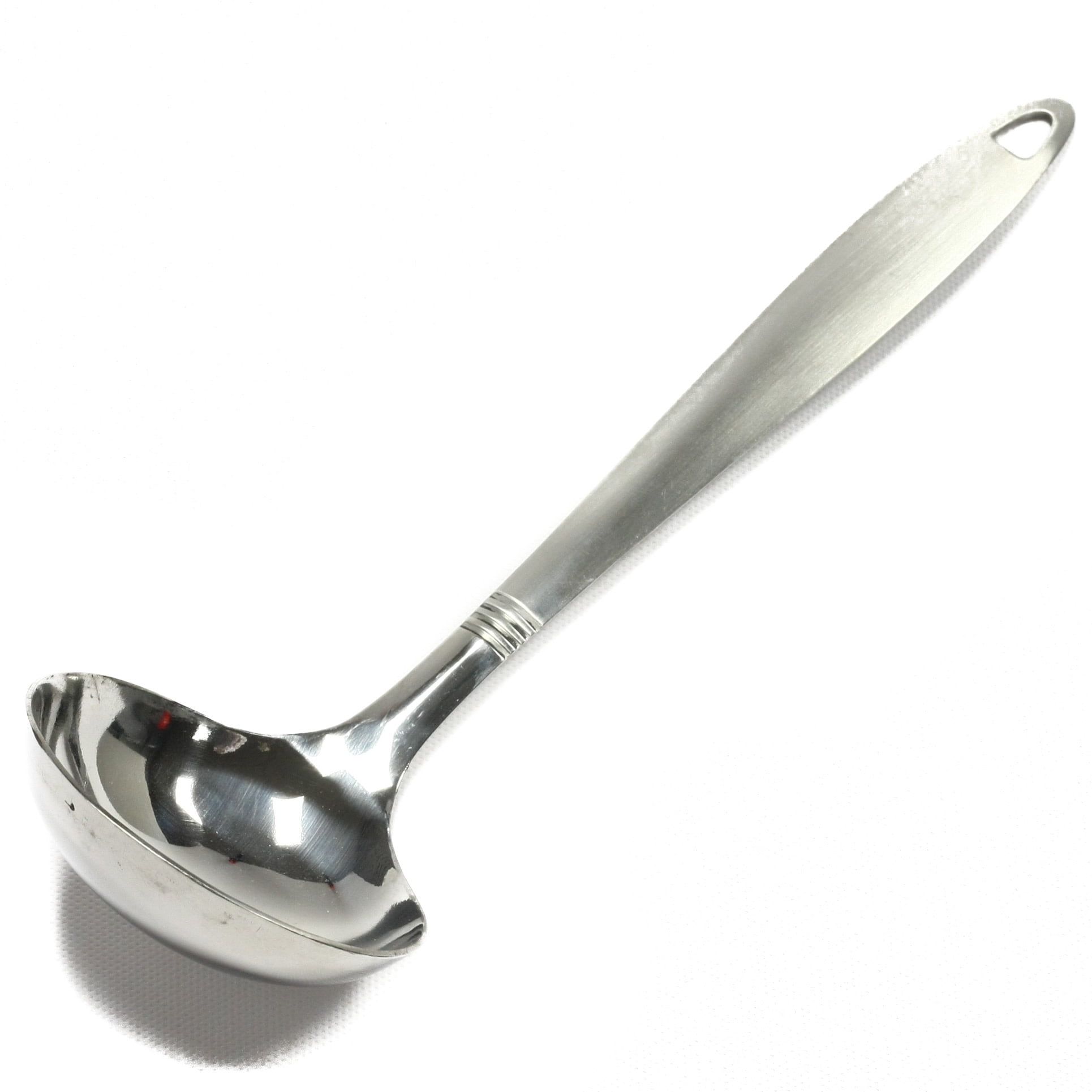 11.5 Inch Stainless Steel Soup Ladle with Brush Finish