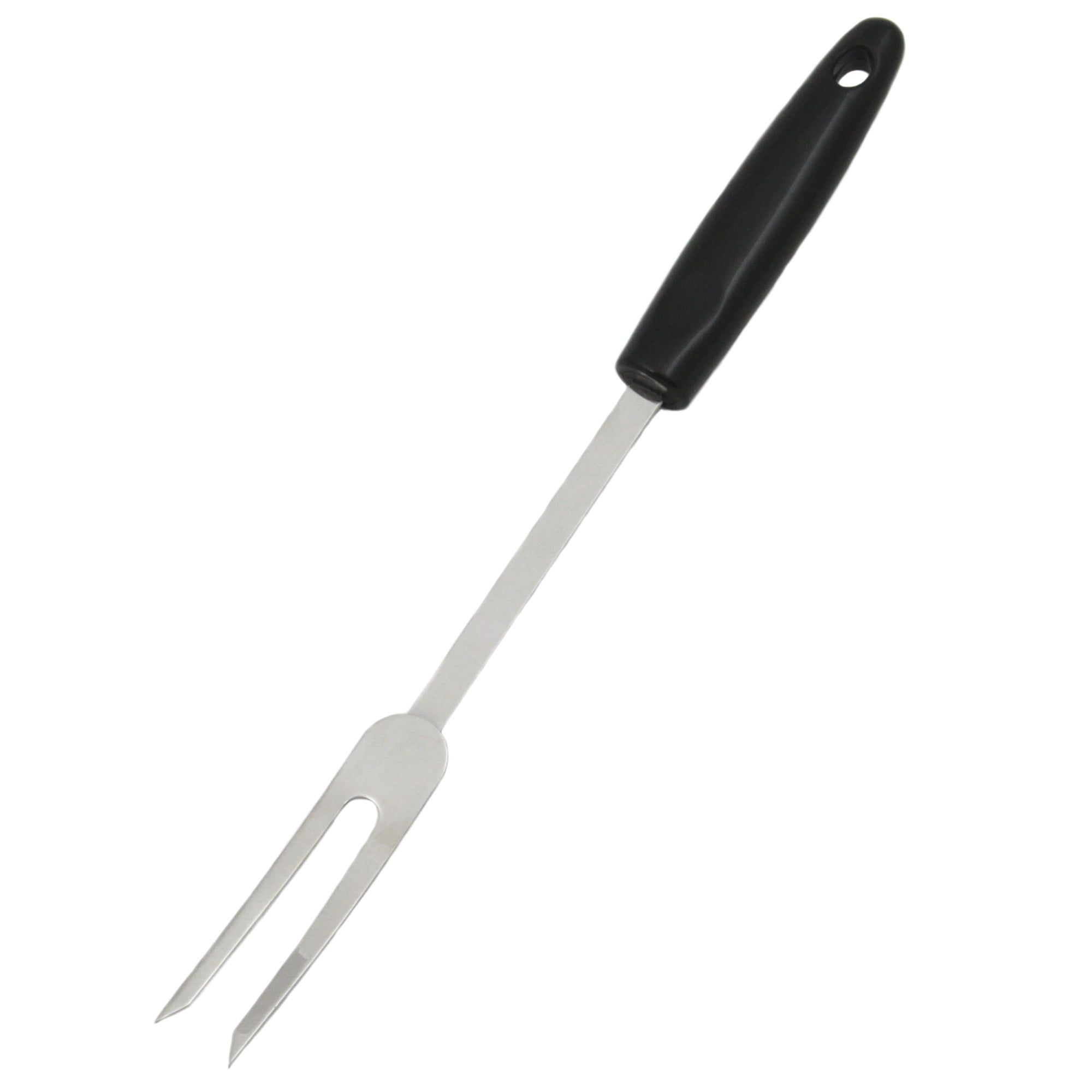 13-Inch Black and Silver Stainless Steel Meat Fork