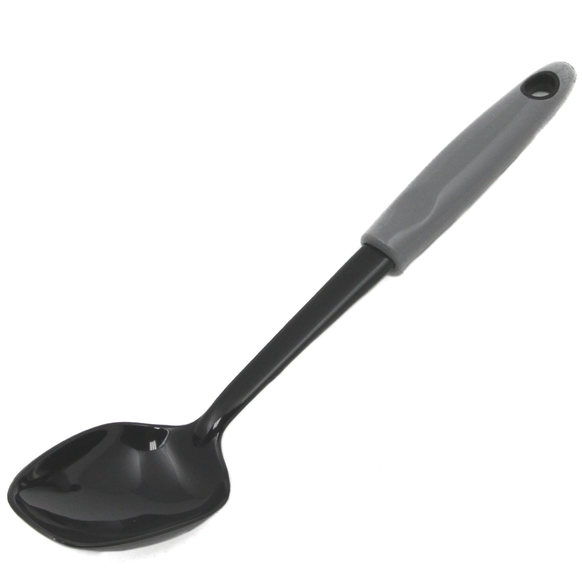 Gray Nylon 12-Inch Basting Spoon with Ergonomic Handle