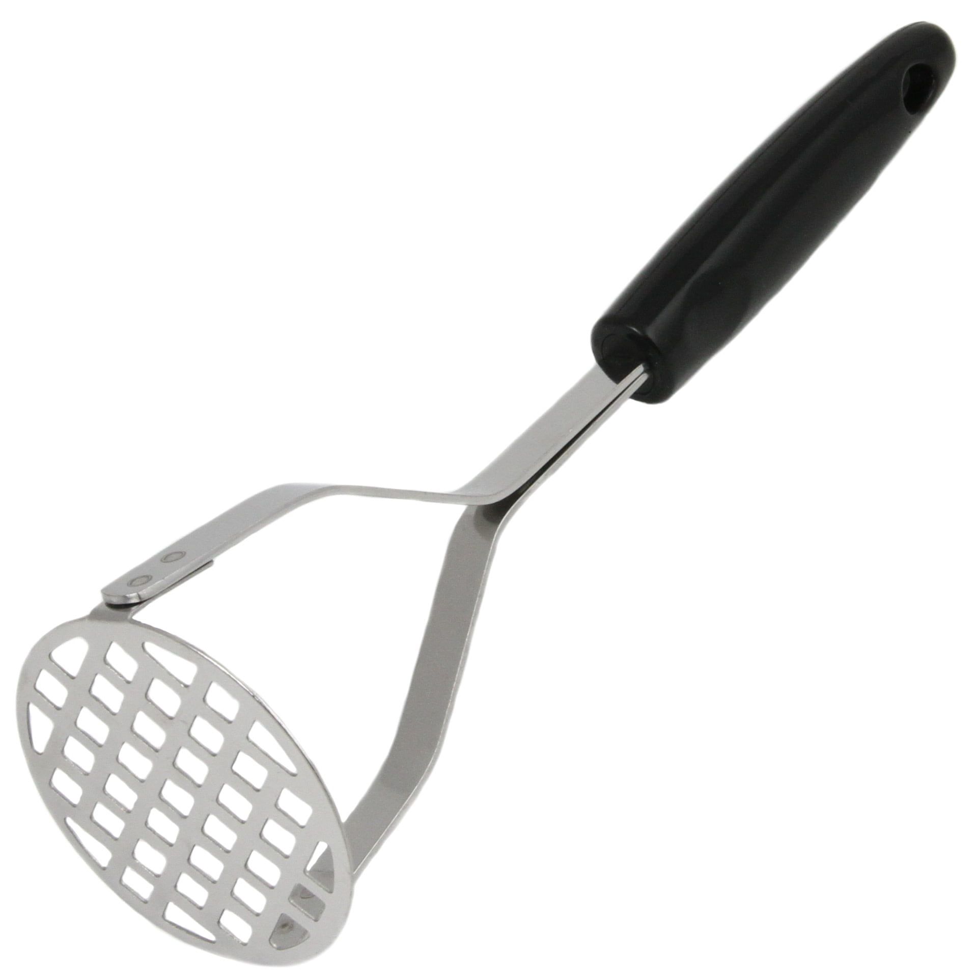 Stainless Steel Masher with Black Comfort-Grip Handle