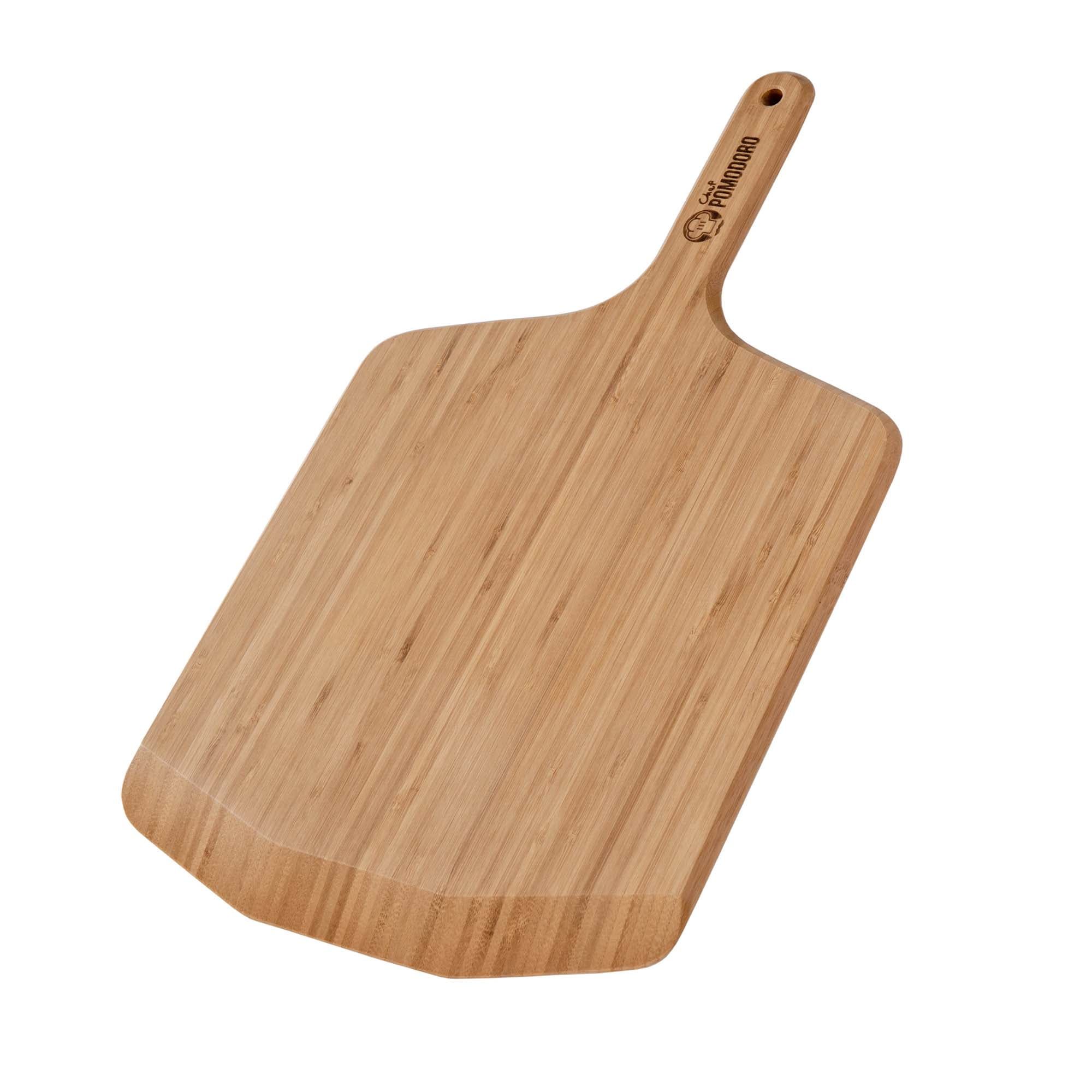 Chef Pomodoro 12-Inch Bamboo Pizza Peel with Handle