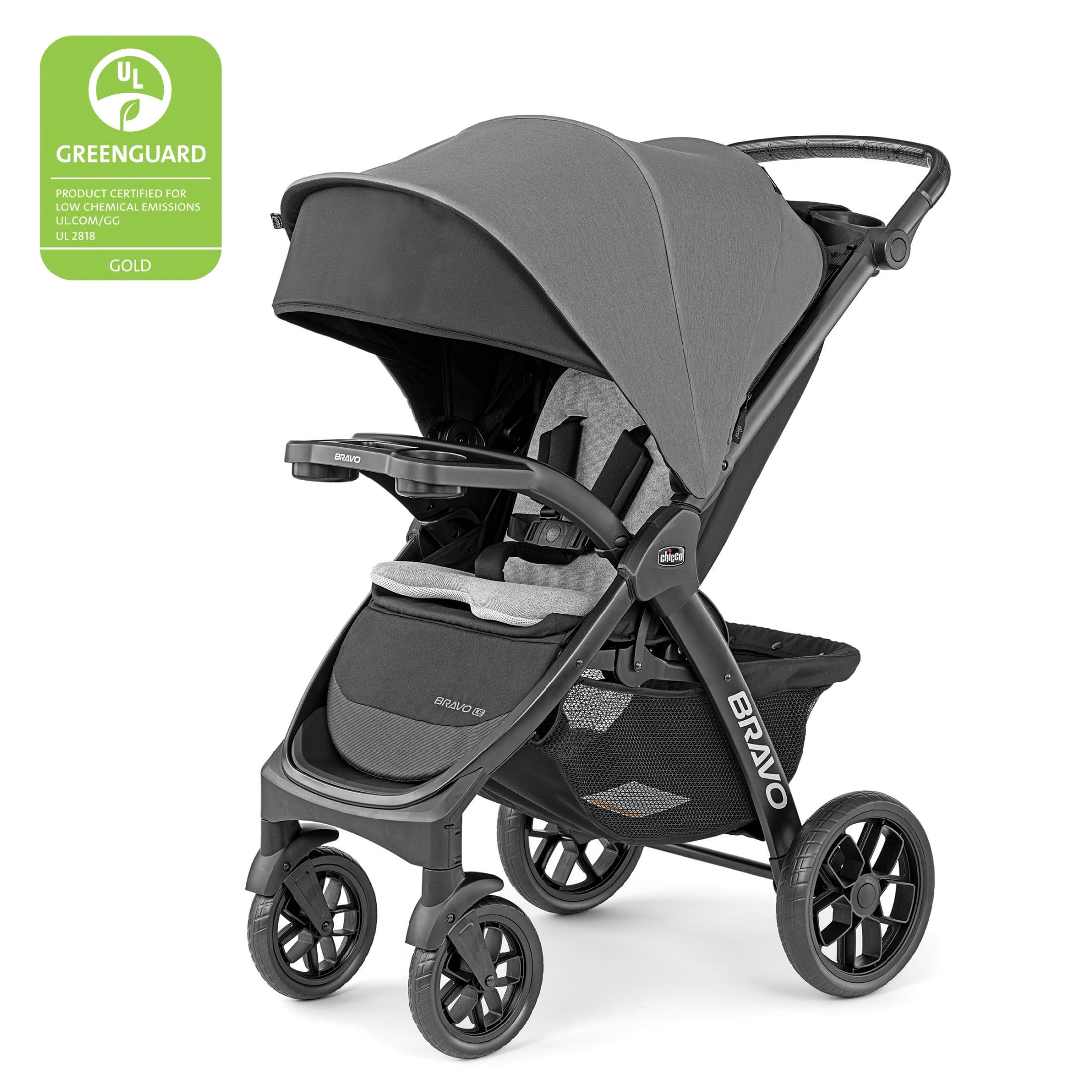 Chicco Bravo LE Pewter All-Terrain Quick-Fold Stroller