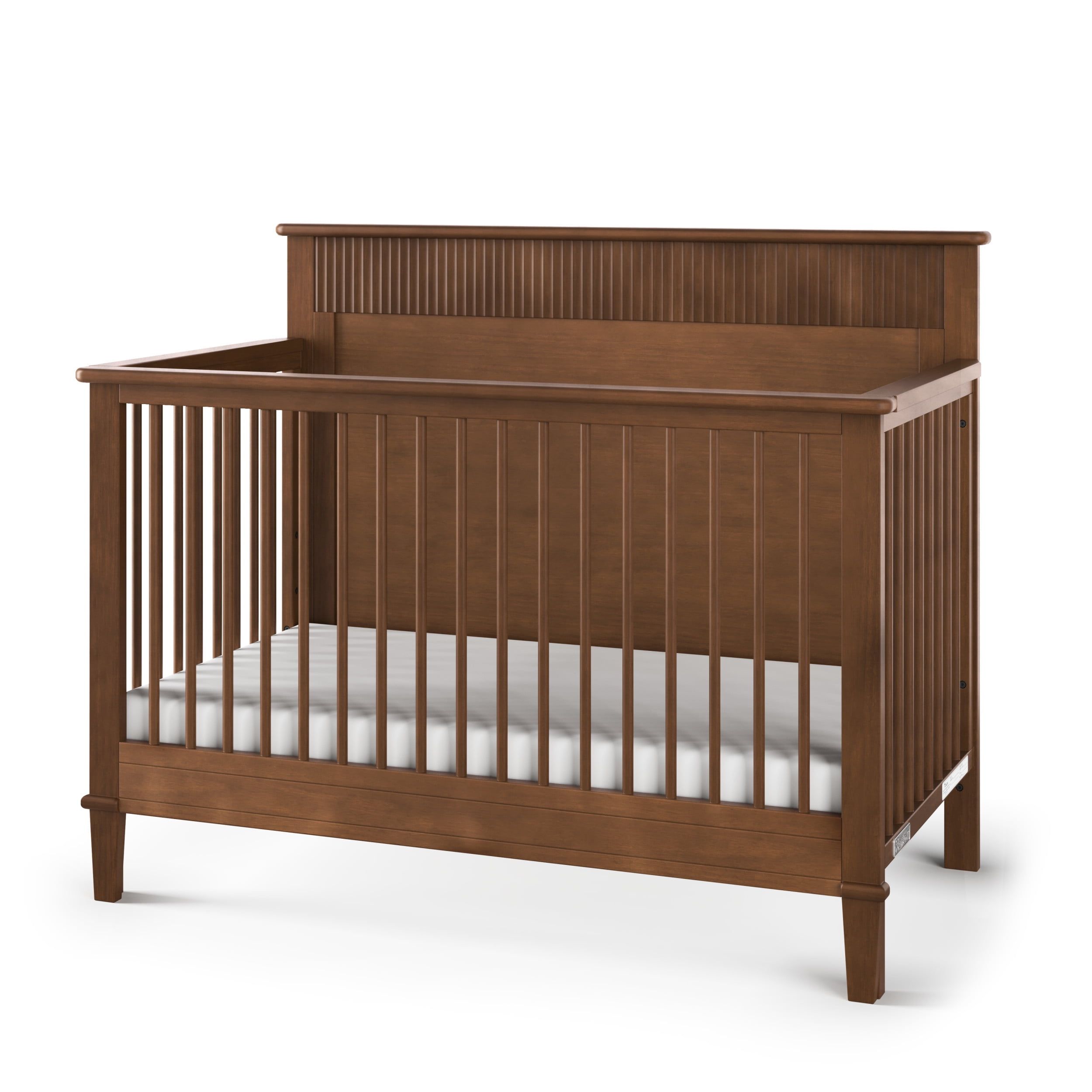 Gingerbread Brown Pine 4-in-1 Convertible Crib