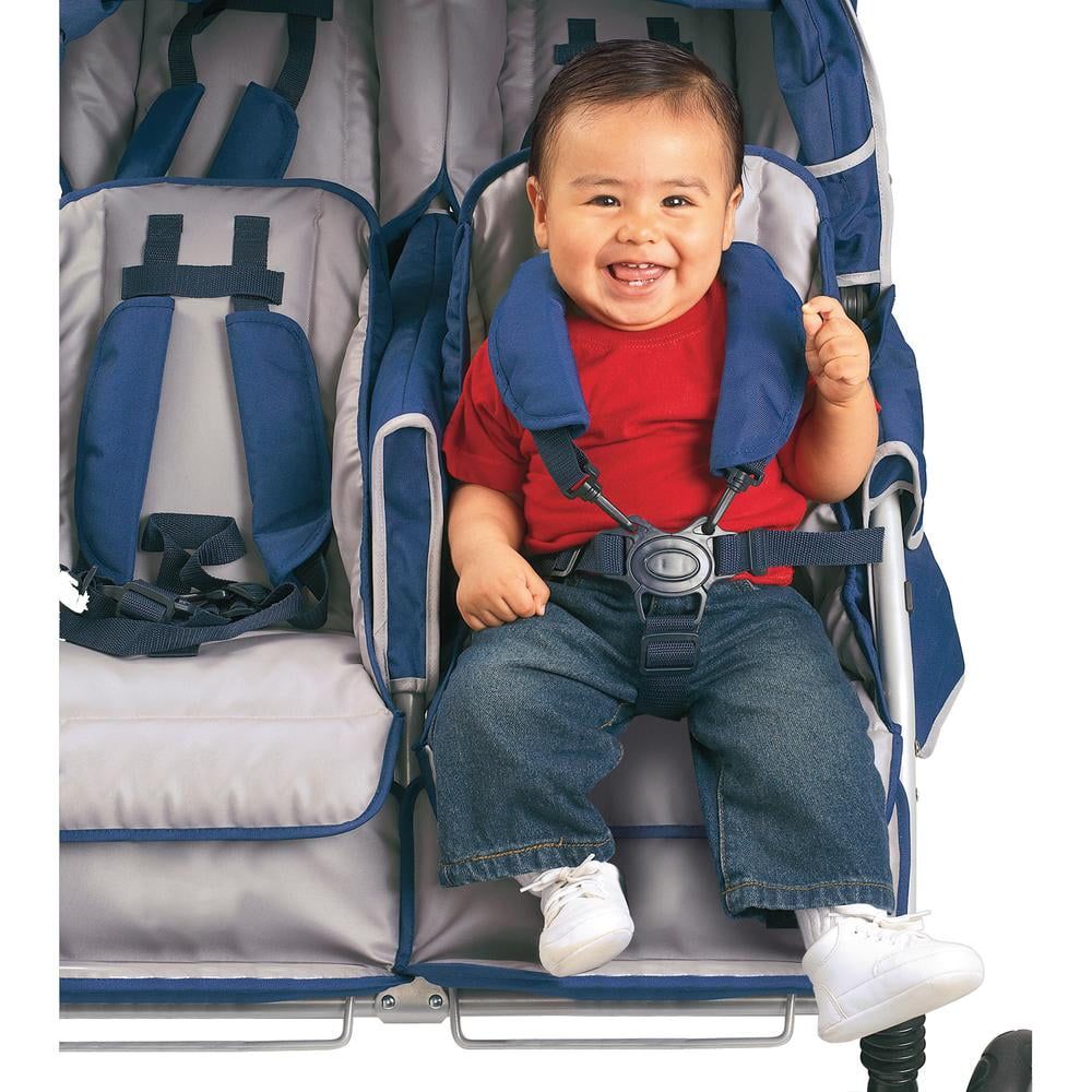 Steel Frame Six-Seat All-Terrain Folding Stroller