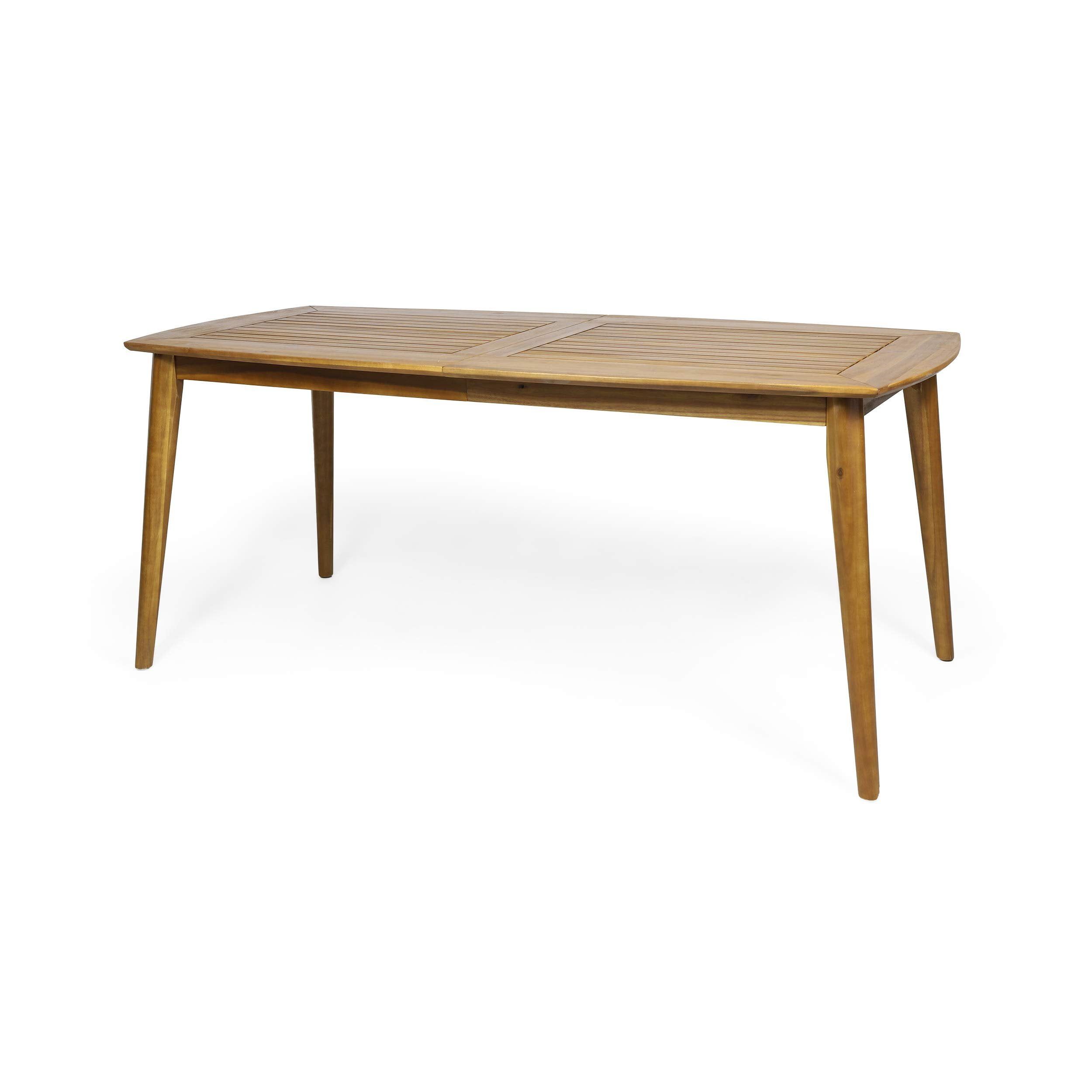 Gwendolyn Teak Acacia Wood Outdoor Dining Table