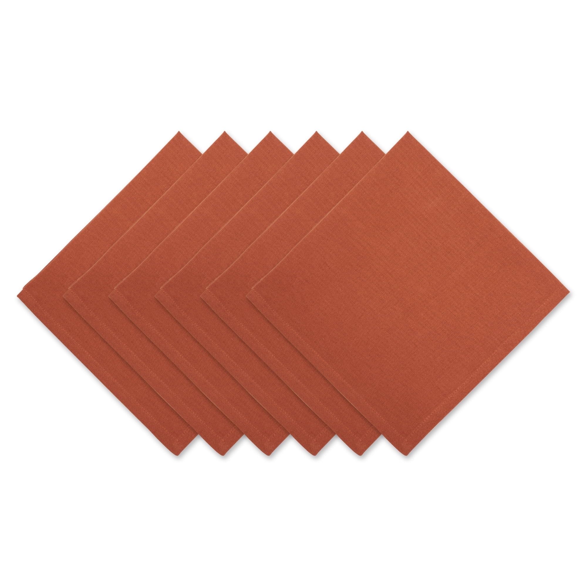 Cinnamon Cotton 20x20 Fall Napkin Set of 6