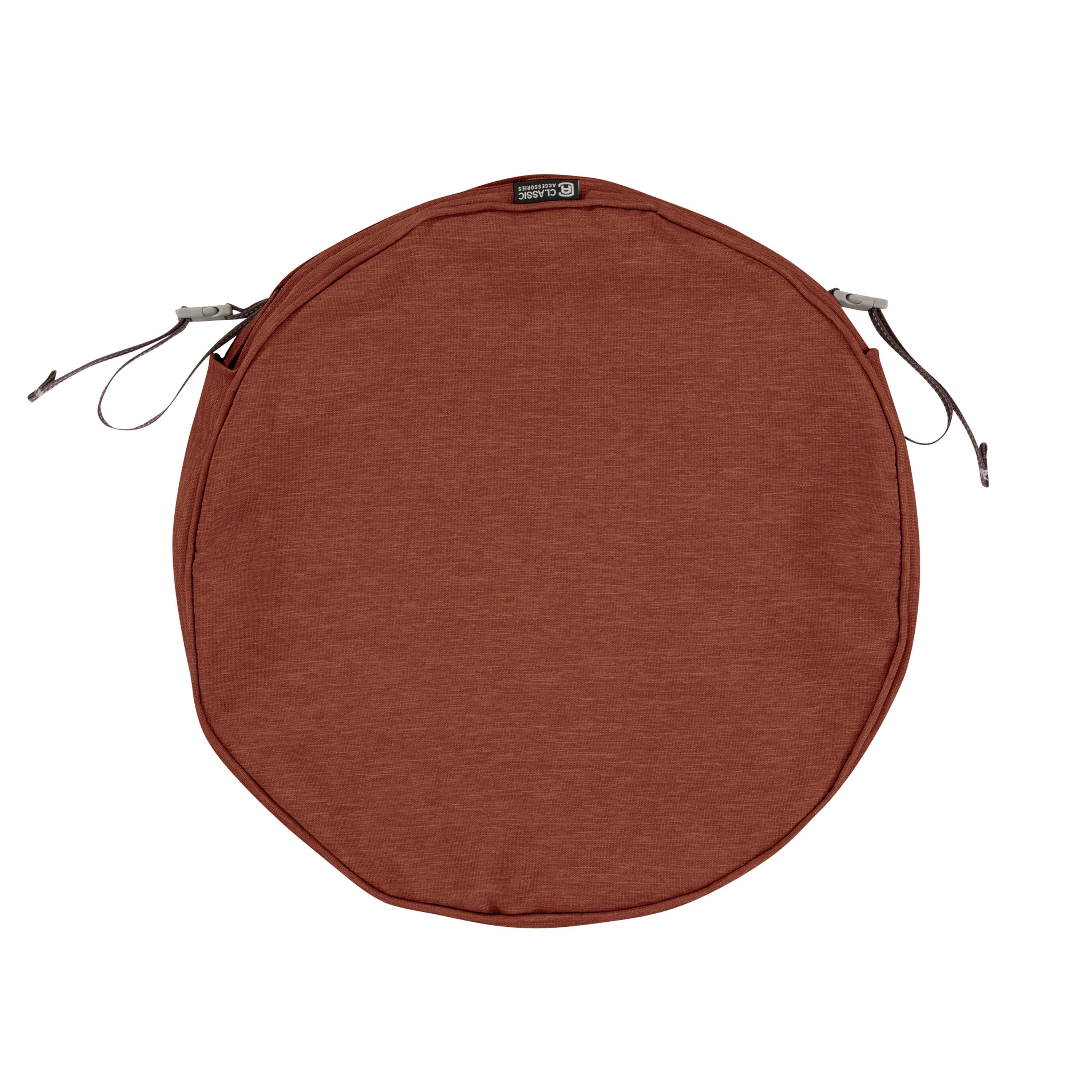 Heather Henna Red Round Outdoor Cushion Cover