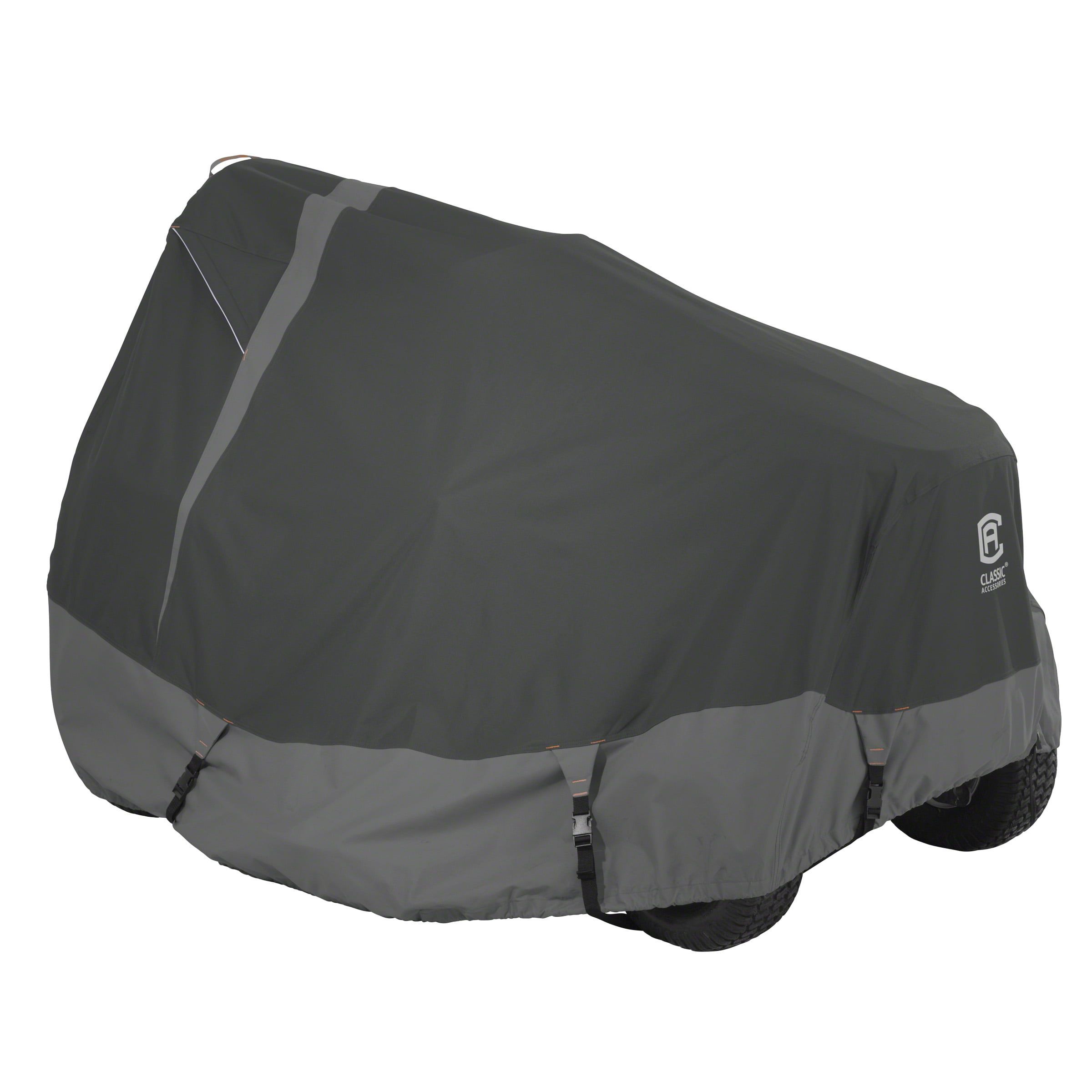 Heavy-Duty Gray and Black Lawn Tractor Cover