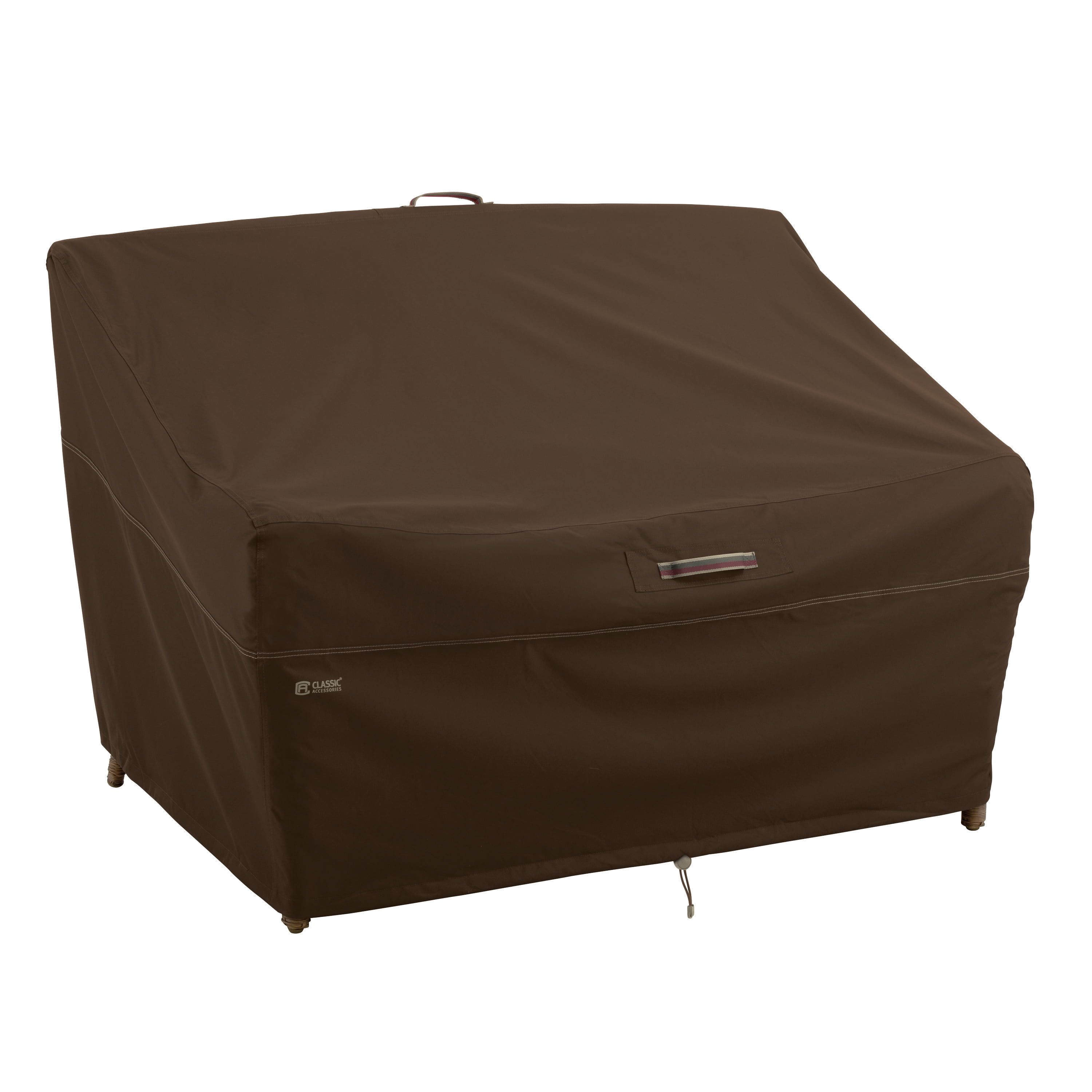 Madrona Brown Waterproof Patio Loveseat Cover with Air Vents