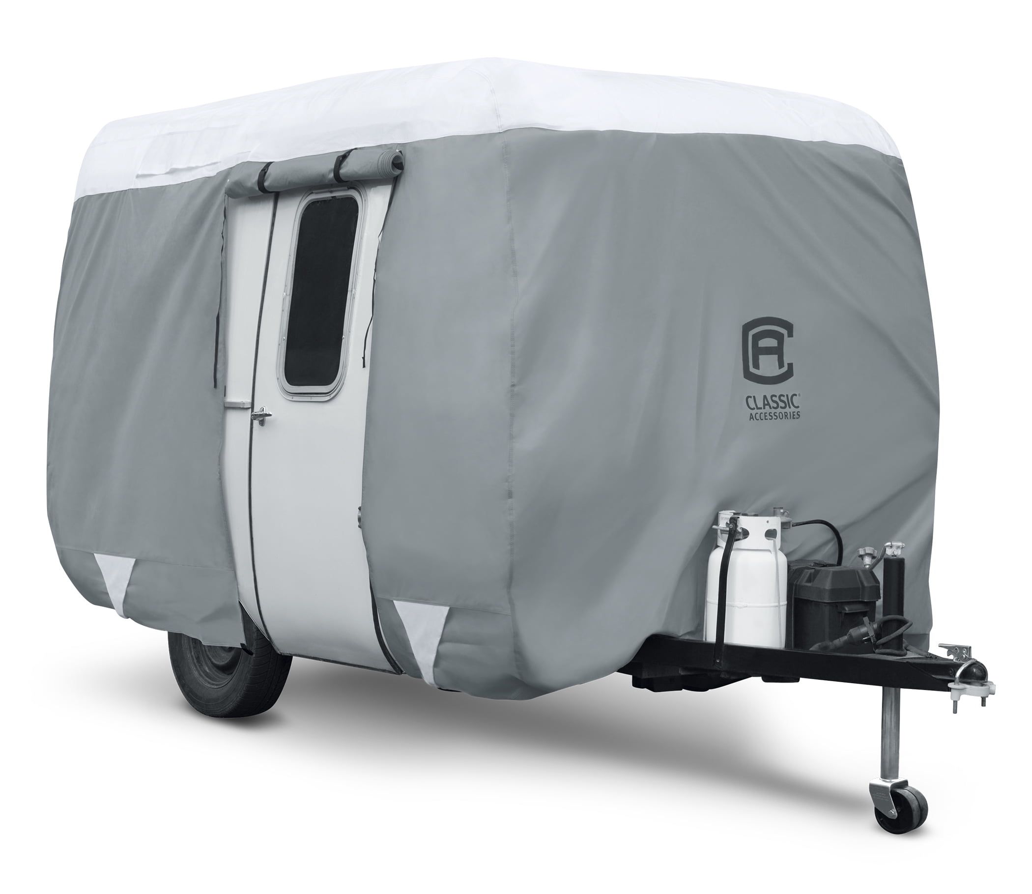 Gray PolyPRO 3 Molded Fiberglass Travel Trailer Cover, 10-13 ft