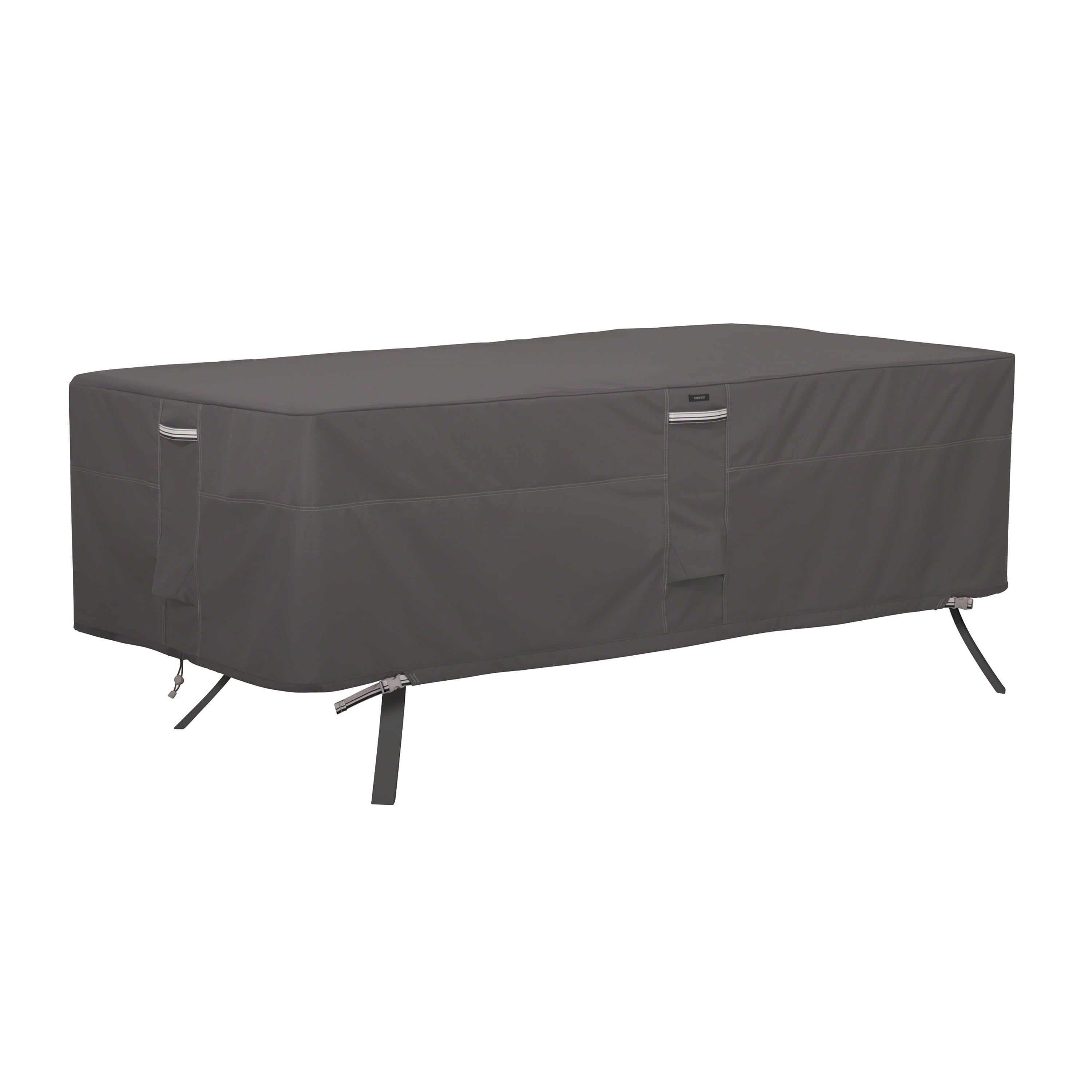 Ravenna Water-Resistant Gray 84 Inch Patio Table Cover