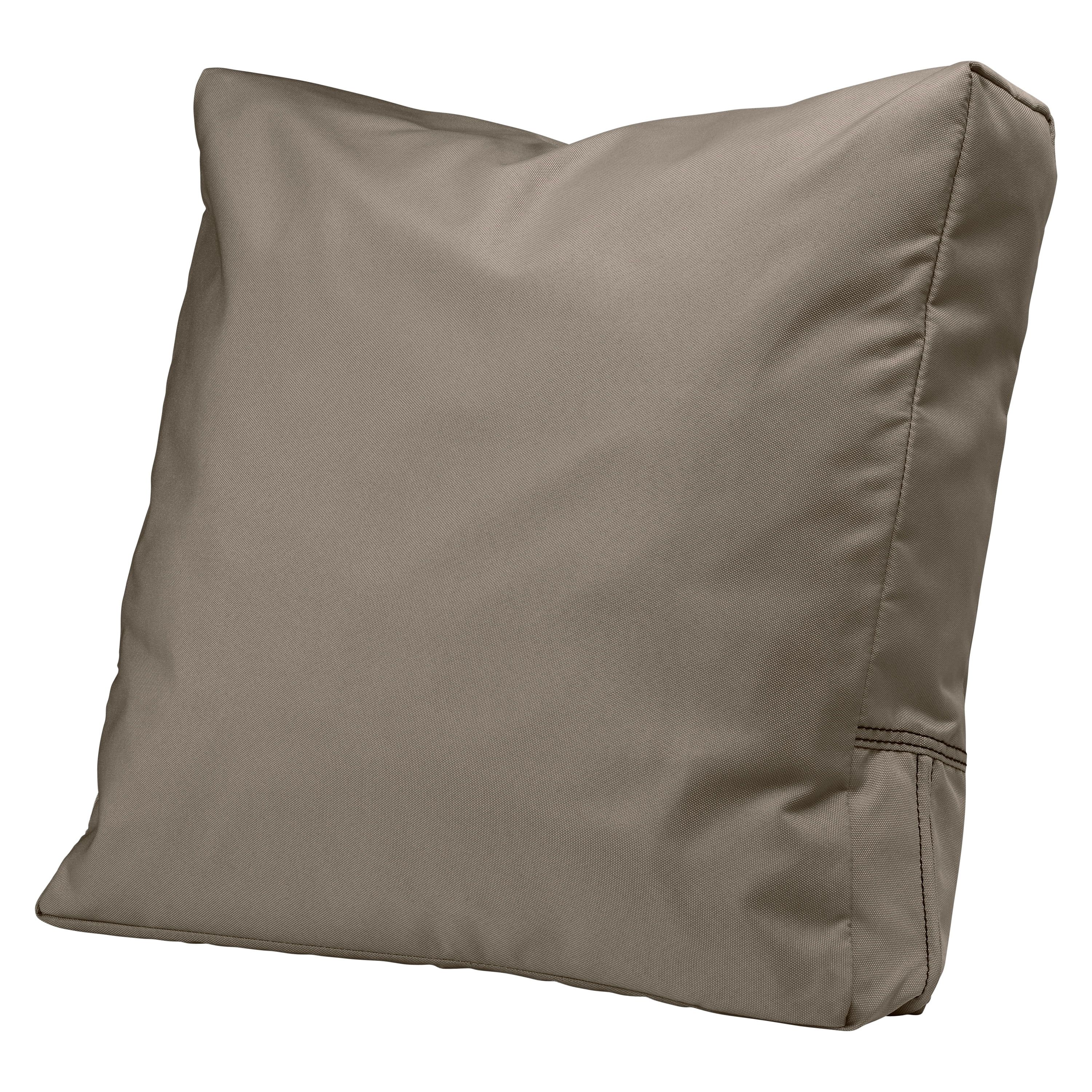 Dark Taupe Water-Resistant Outdoor Sofa Back Cushion