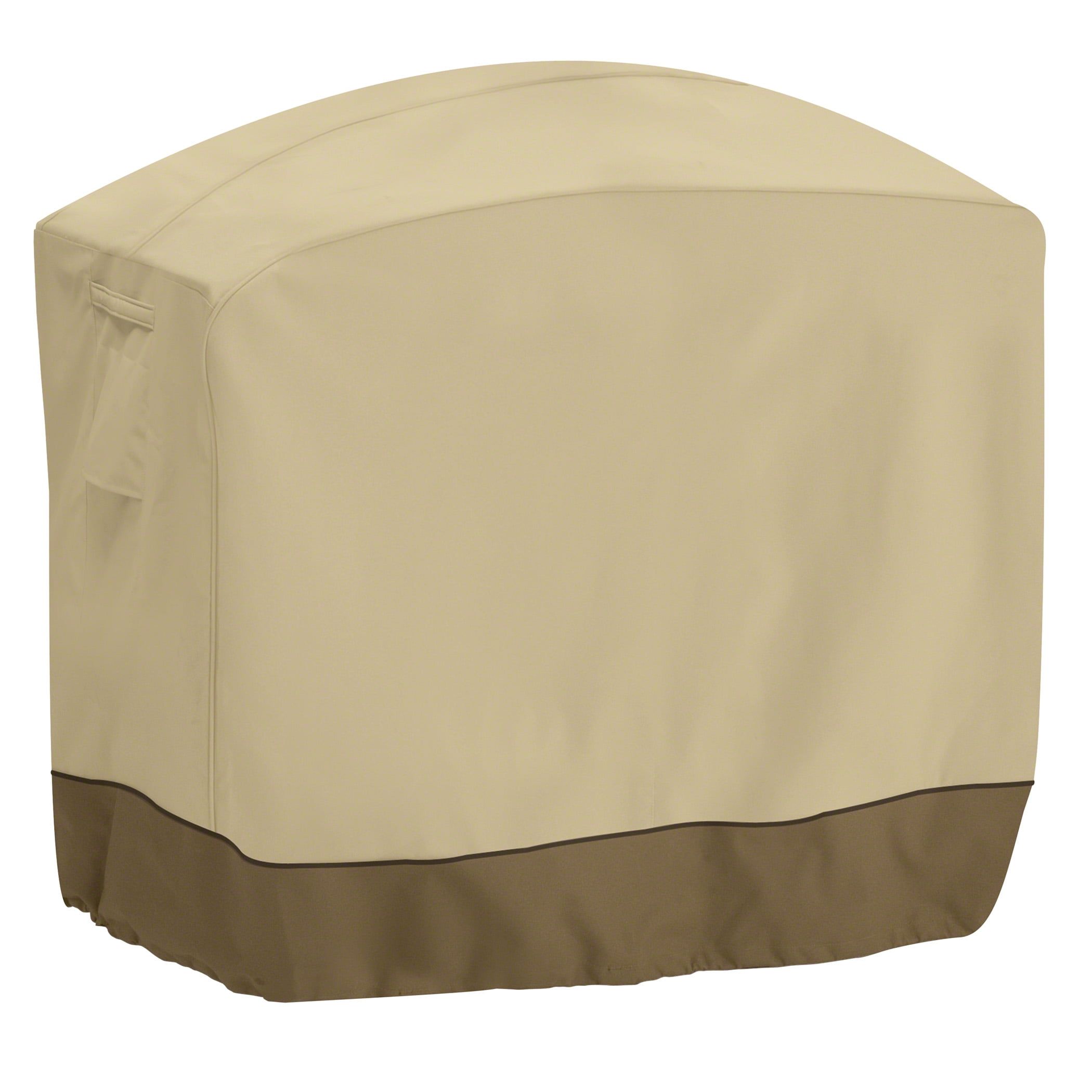 Beige and Brown Water-Resistant Polyester BBQ Grill Cover