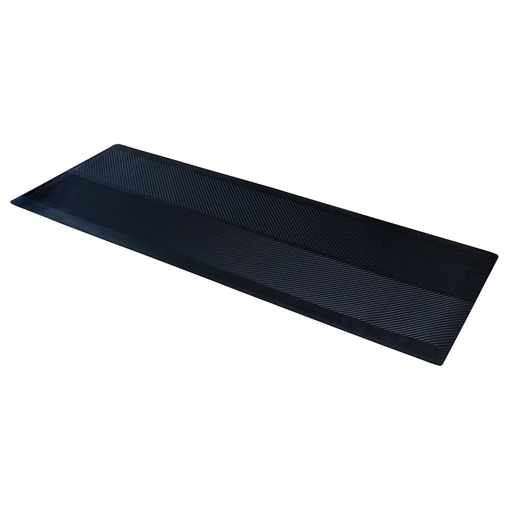 Black 6' Long Rubber Outdoor Protective Runner Mat