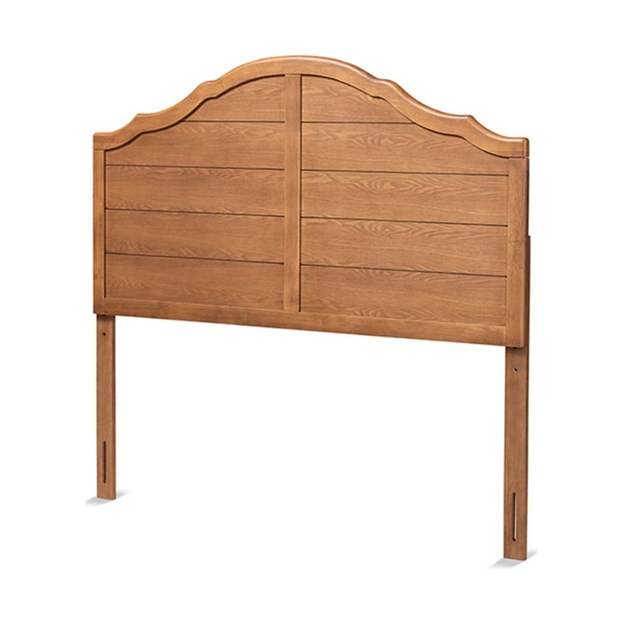 Clive Ash Walnut Finished Wood King Size Headboard