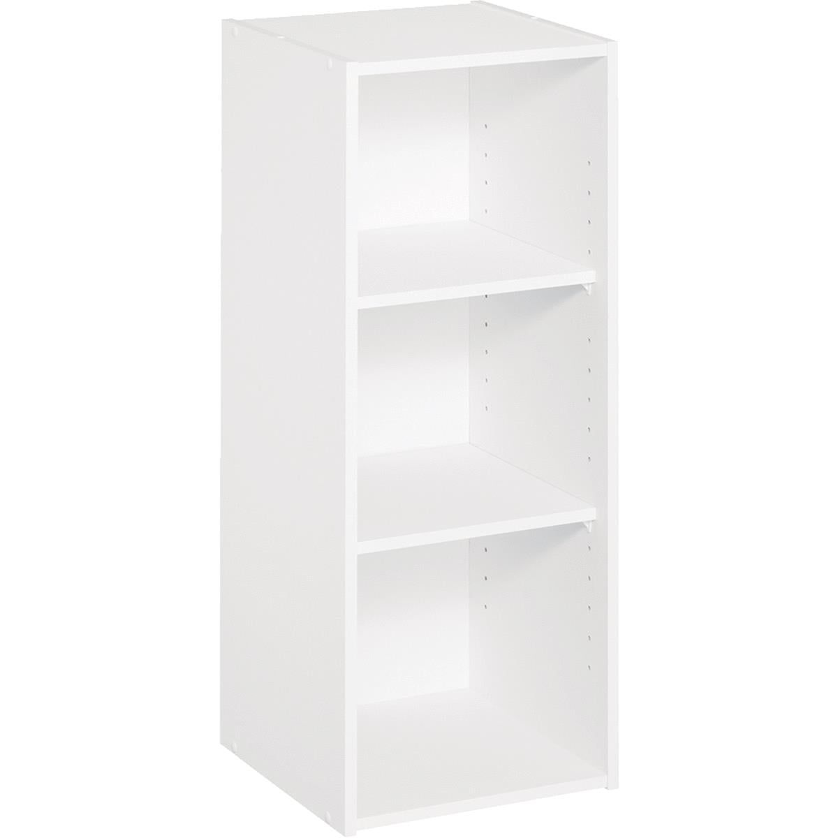 White Adjustable Stackable 3-Shelf Organizer