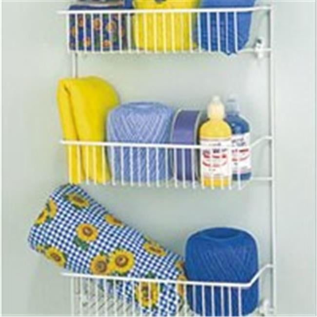 White 3-Tier Wall Mounted Wire Storage Rack