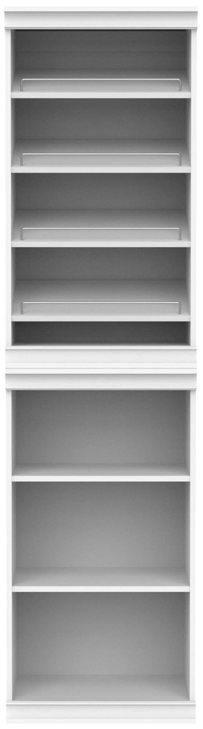 White Adjustable 7-Shelf Modular Closet Storage System