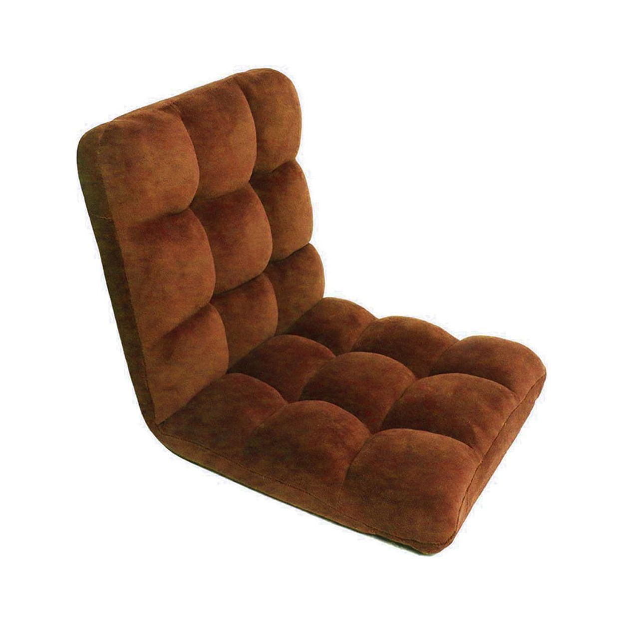 ComfyCraft Brown Microplush Memory Foam Adjustable Recliner Chair