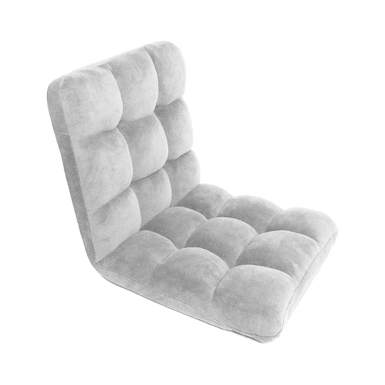 ErgoFlex Gray Microfiber Adjustable Memory Foam Recliner