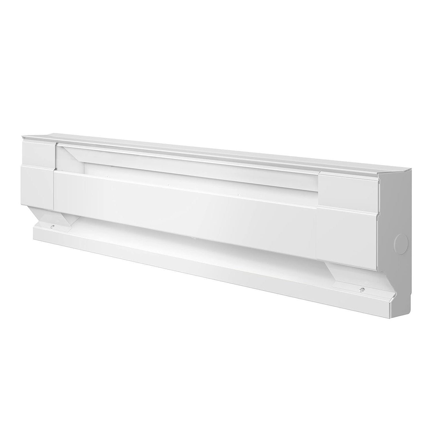 White 30" Electric Convection Baseboard Heater with Thermostat