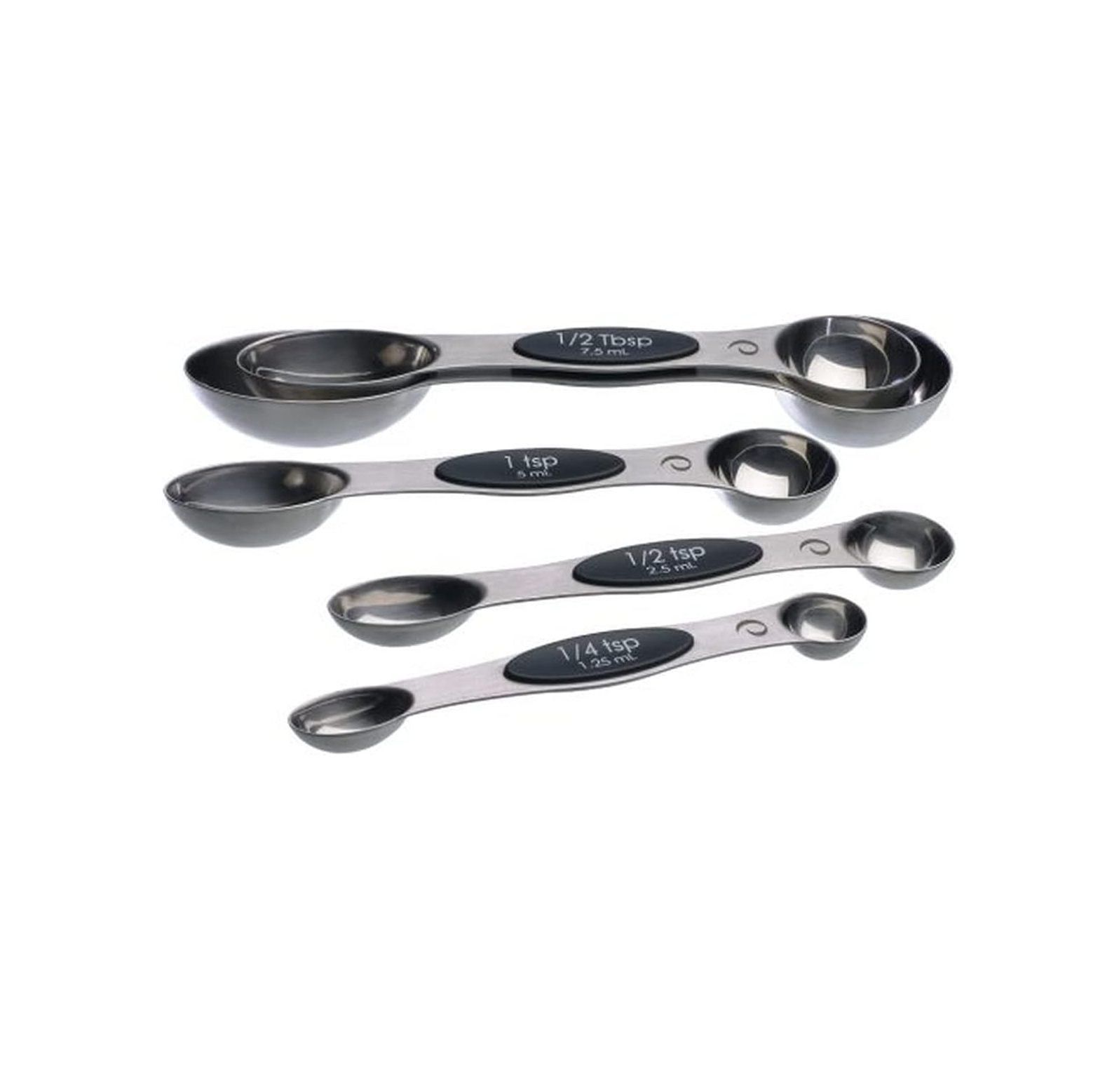 Stainless Steel Magnetic Measuring Spoons Set of 5