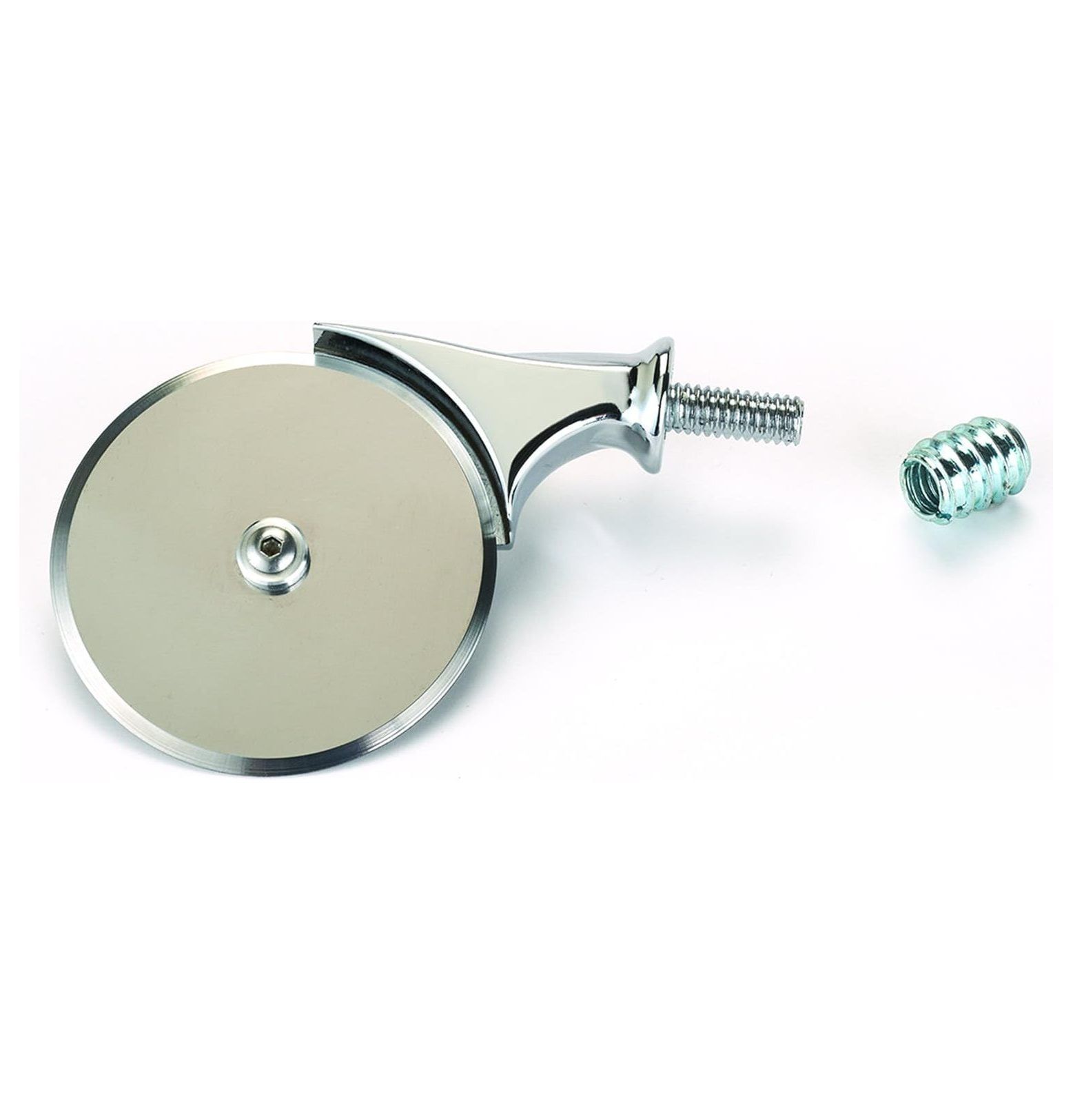 Chrome Miniature Pizza Cutter Kit with Stainless Steel Blade