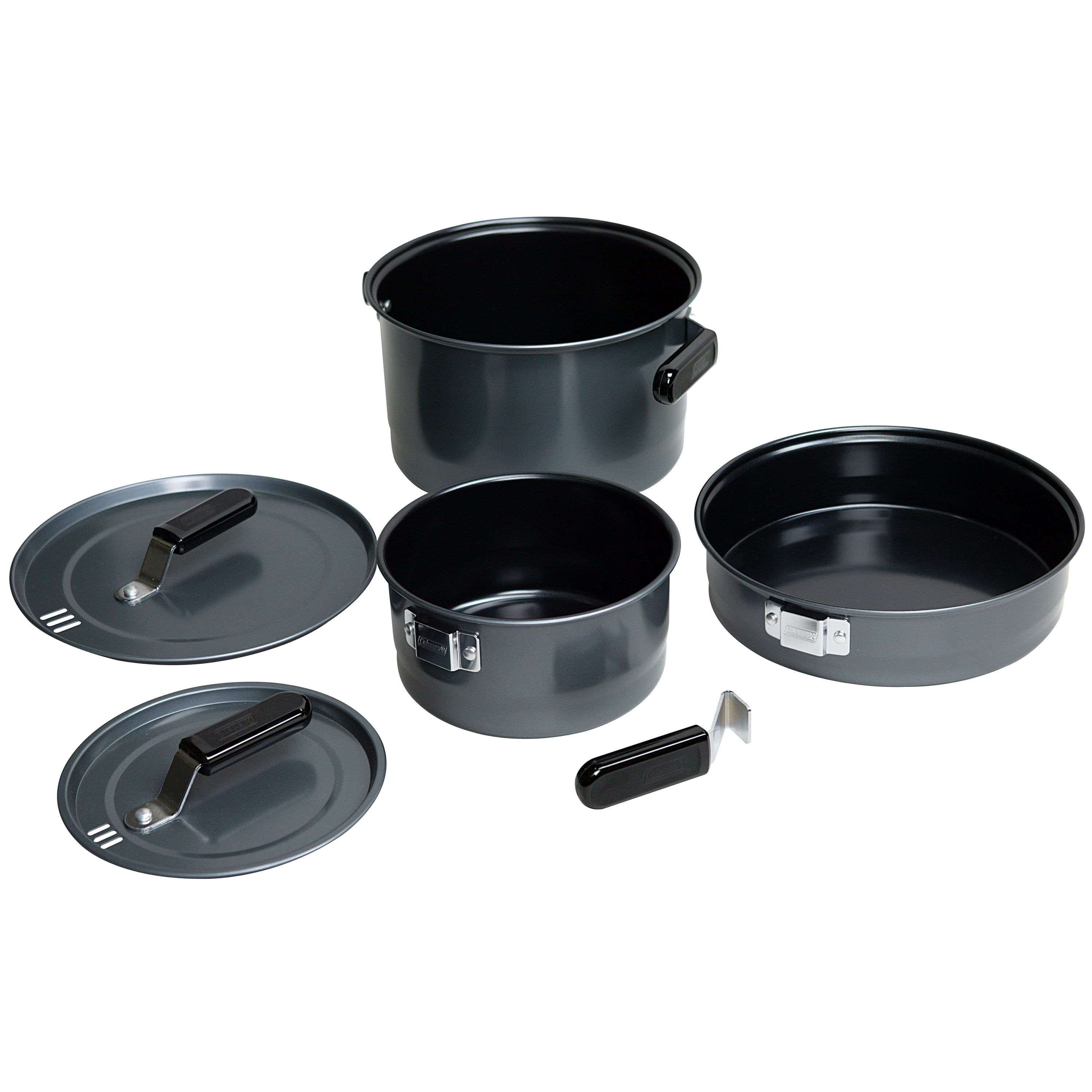 Coleman 6-Piece Gray Steel Camping Cookware Set