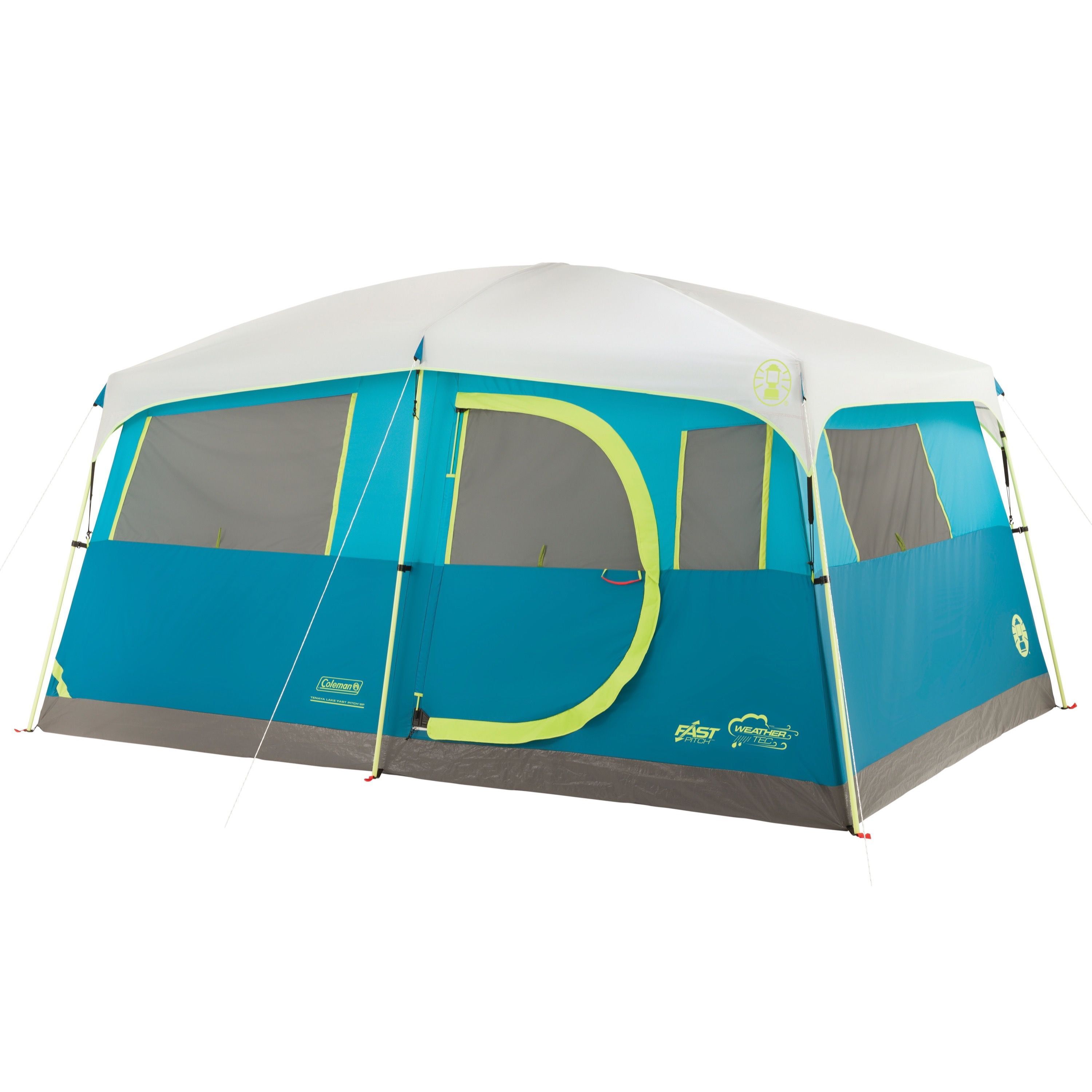 Blue 8-Person Four Season Cabin Camping Tent with Carry Bag