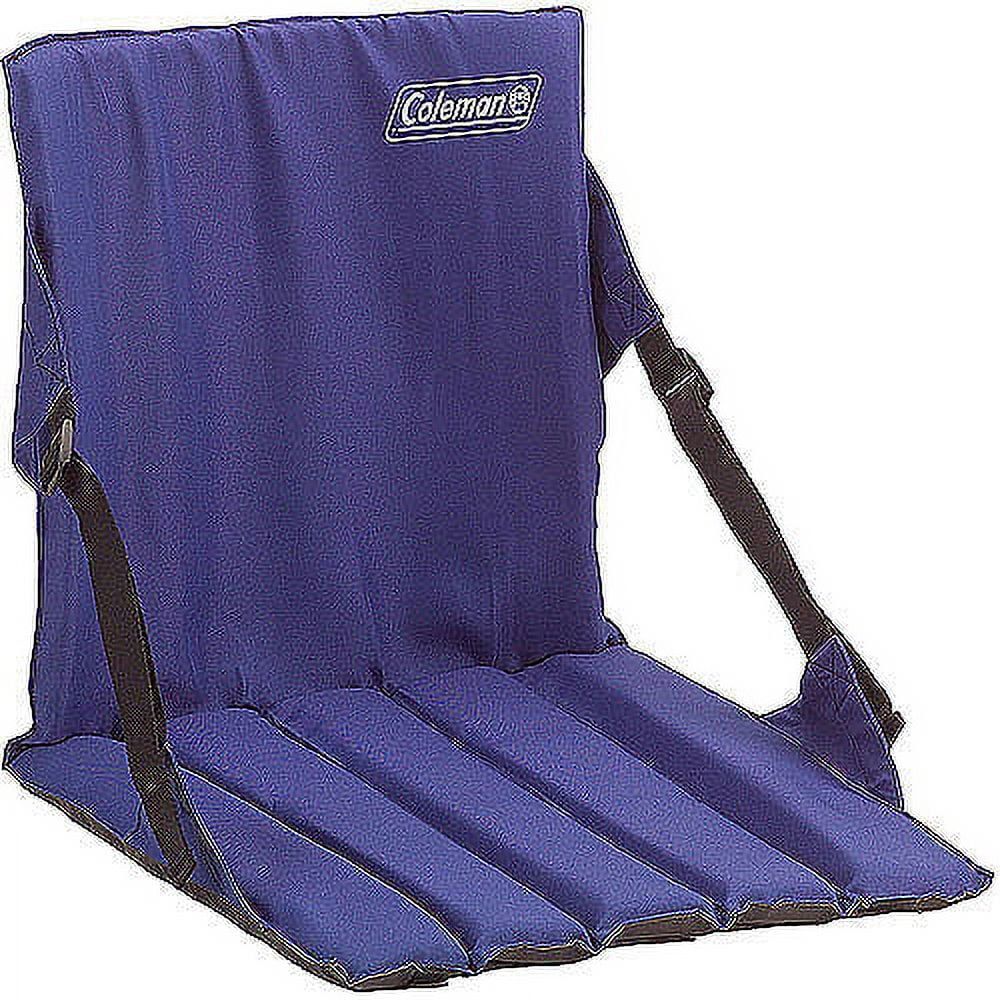 Blue Padded Portable Stadium Seat with Backrest