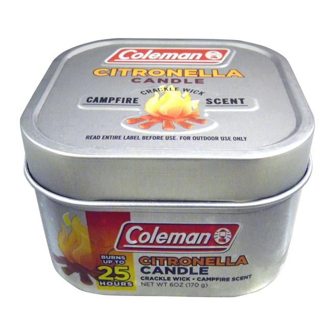 Coleman 6 oz Campfire Scent Citronella Candle with Crackle Wick