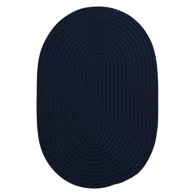 Boca Navy Blue 26" x 40" Polypropylene Reversible Patio Mat