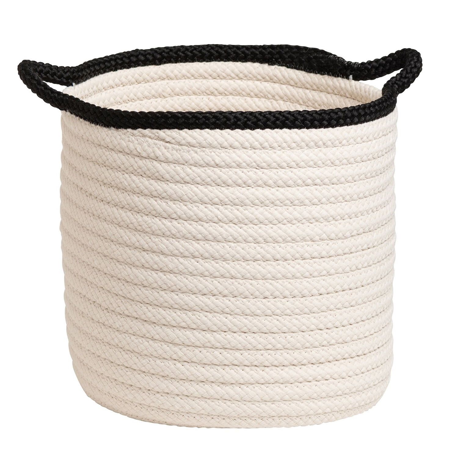 White Polypropylene Round Indoor/Outdoor Basket 20" x 20" x 18"