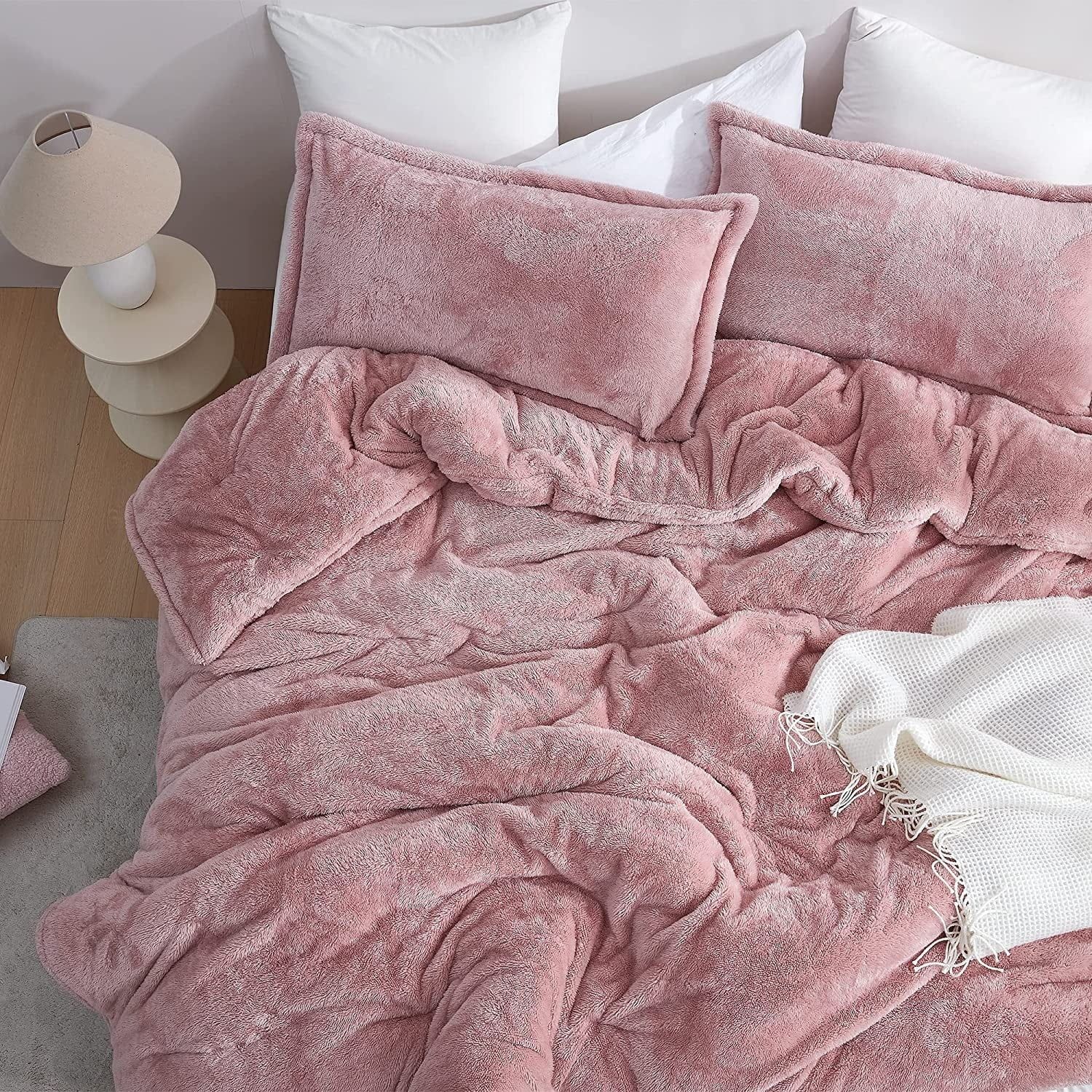 Sepia Rose King Microfiber Plush Comforter Set