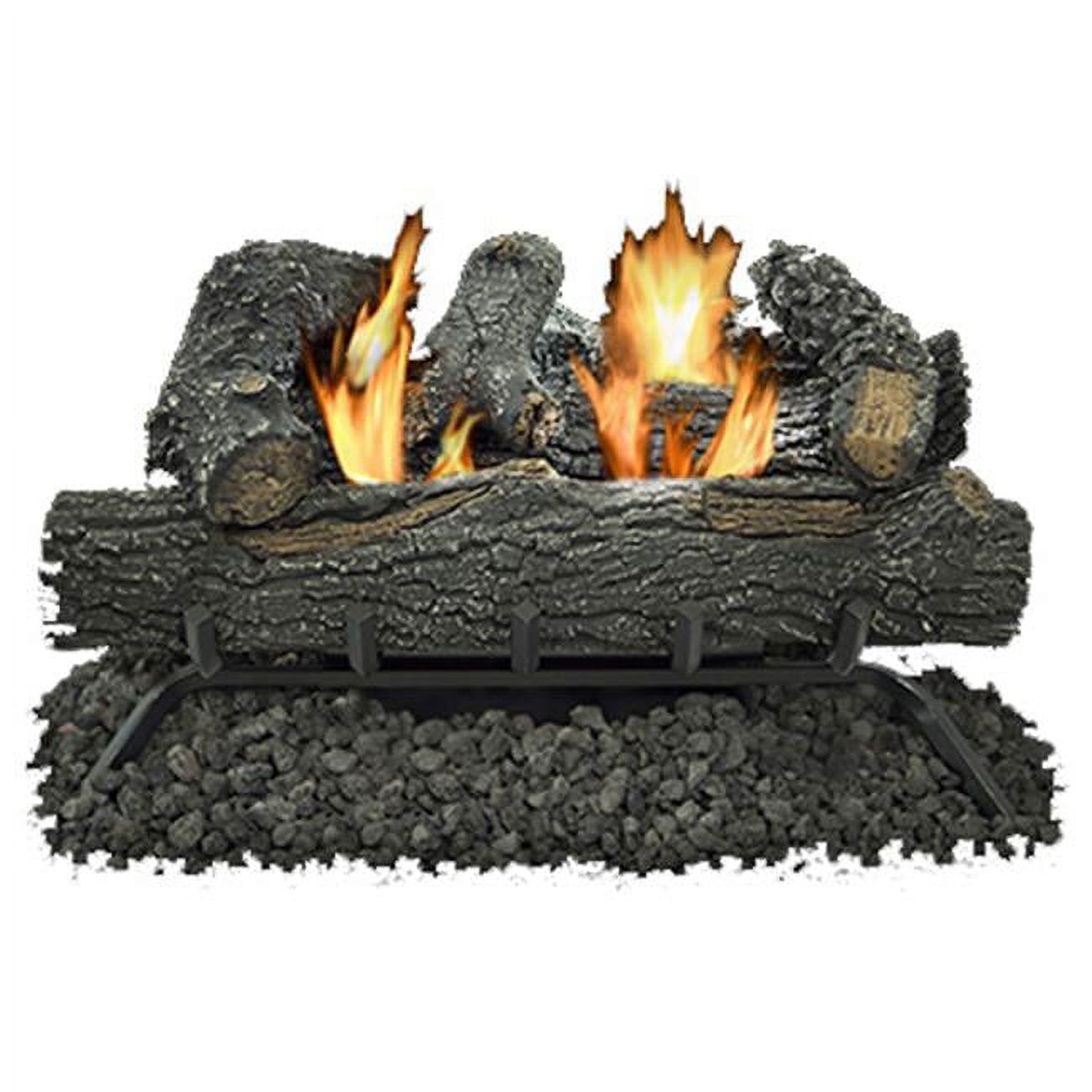 24'' Dual Fuel Vent-Free Gas Log Set with Thermostat