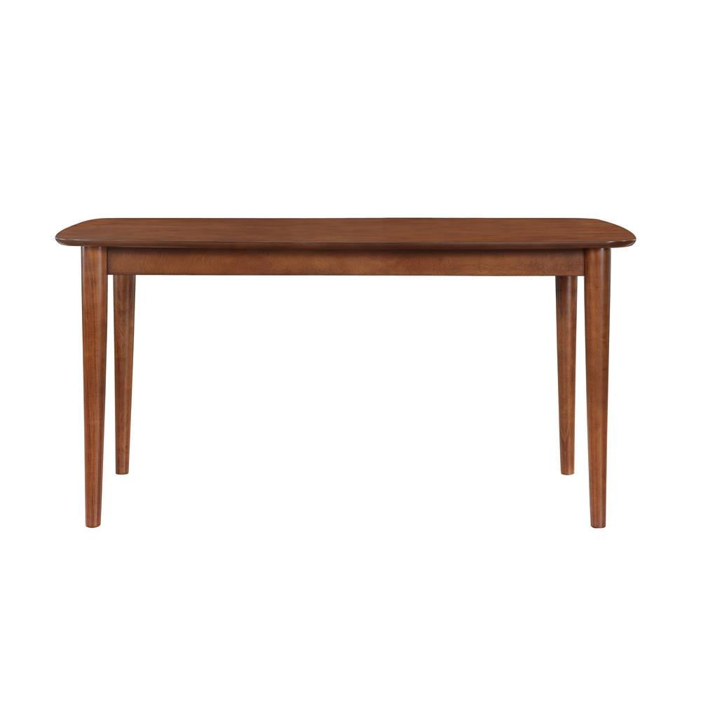 Bonito 59-inch Walnut Finish Rectangular Wood Dining Table