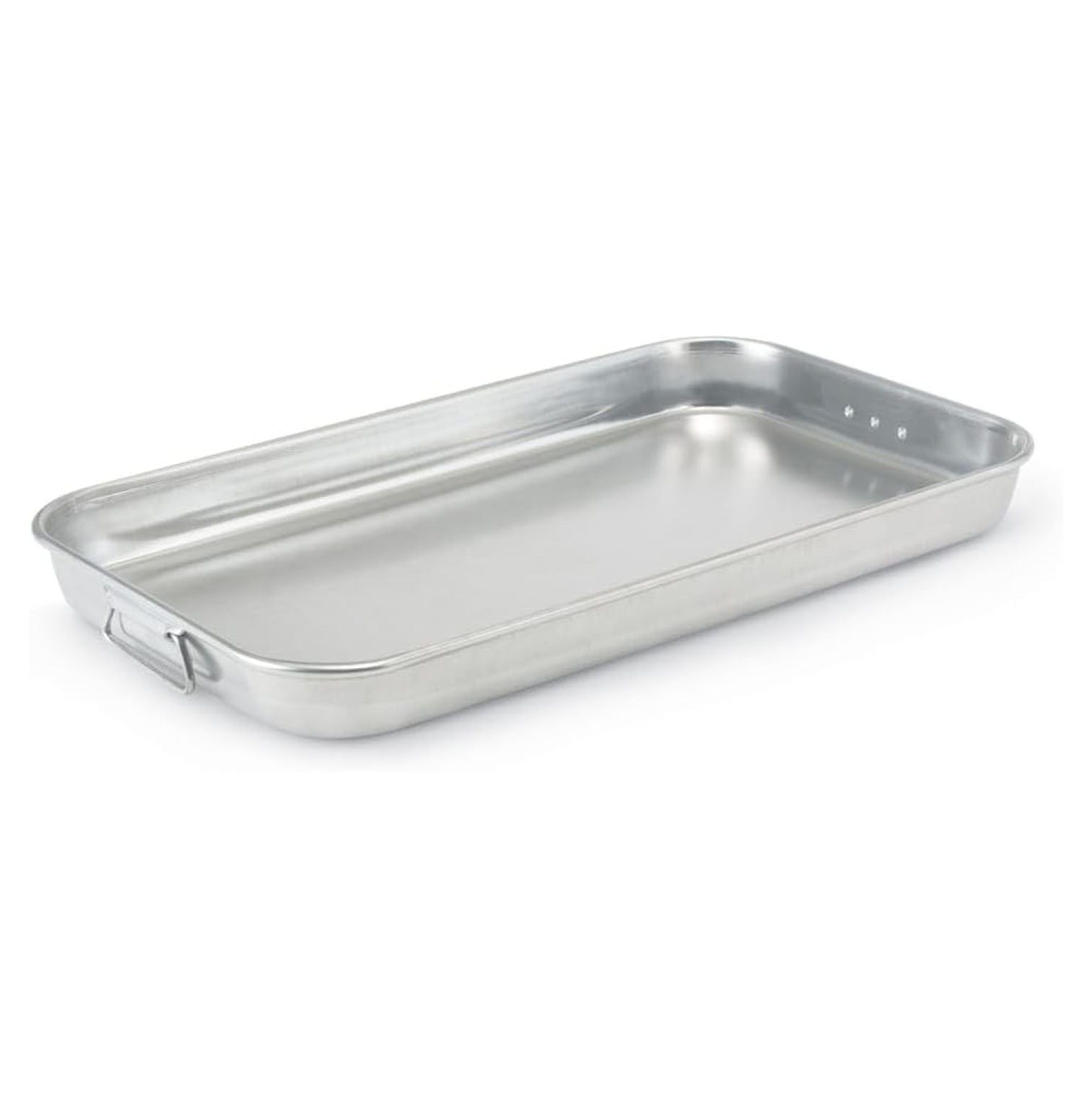 22'' Silver Aluminum Rectangular Bake and Roast Pan with Handles